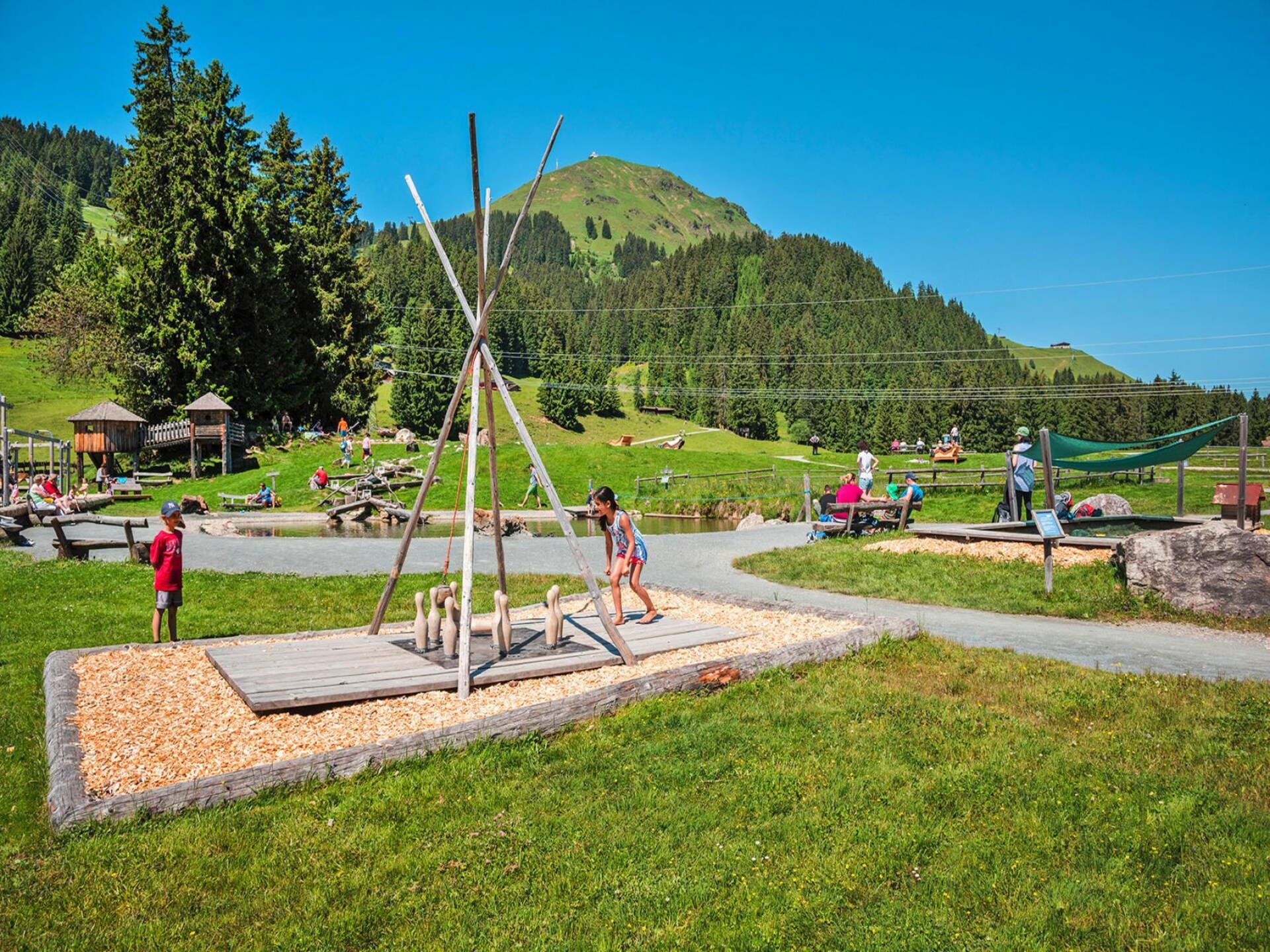 Ruim appartement Haus Andrea Cäciel in Brixen im Thale met tuin en zwemvijver - foto 15