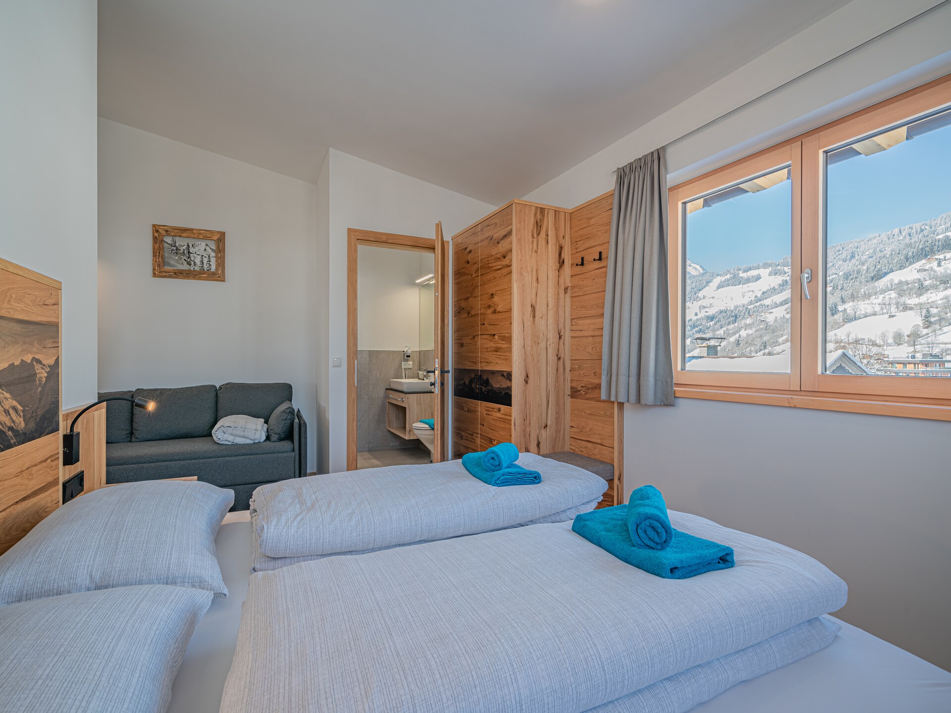 Ruim appartement Haus Andrea Cäciel in Brixen im Thale met tuin en zwemvijver - foto 10