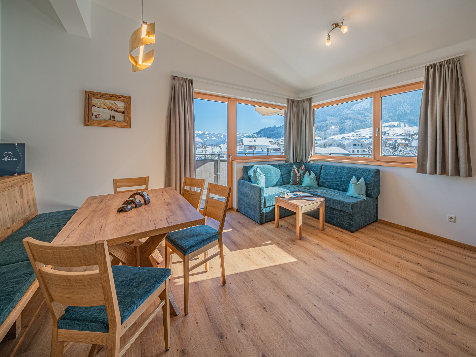 Ruim appartement Haus Andrea Cäciel in Brixen im Thale met tuin en zwemvijver - foto 3