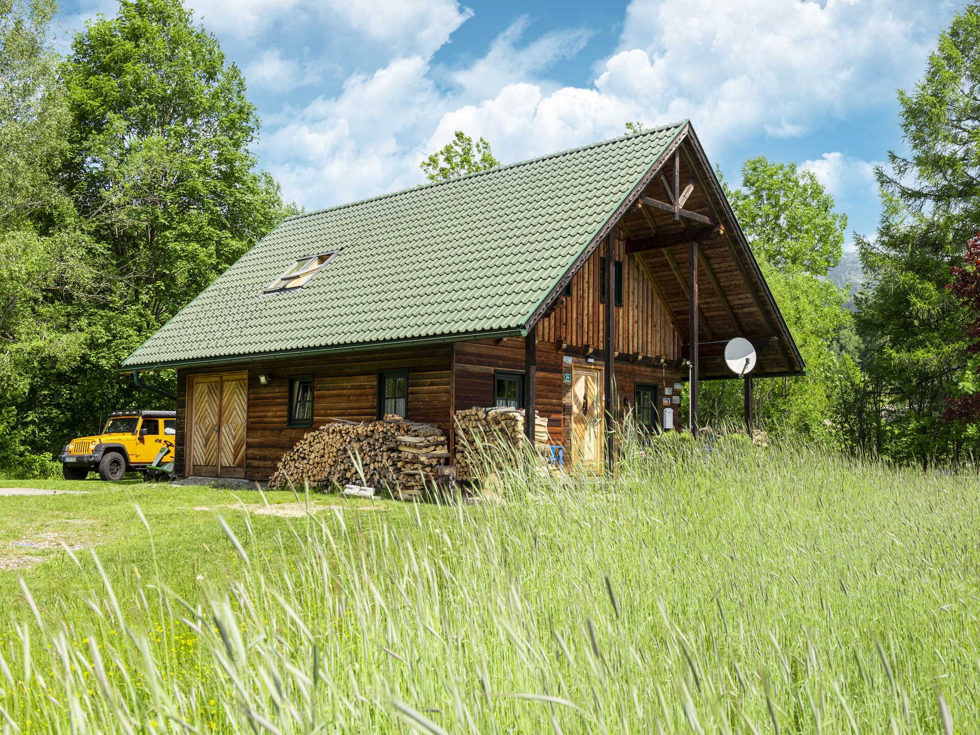 Bergchalet met natuurlijke zwembeek aan de bosrand in Schwarzenberg - foto 6