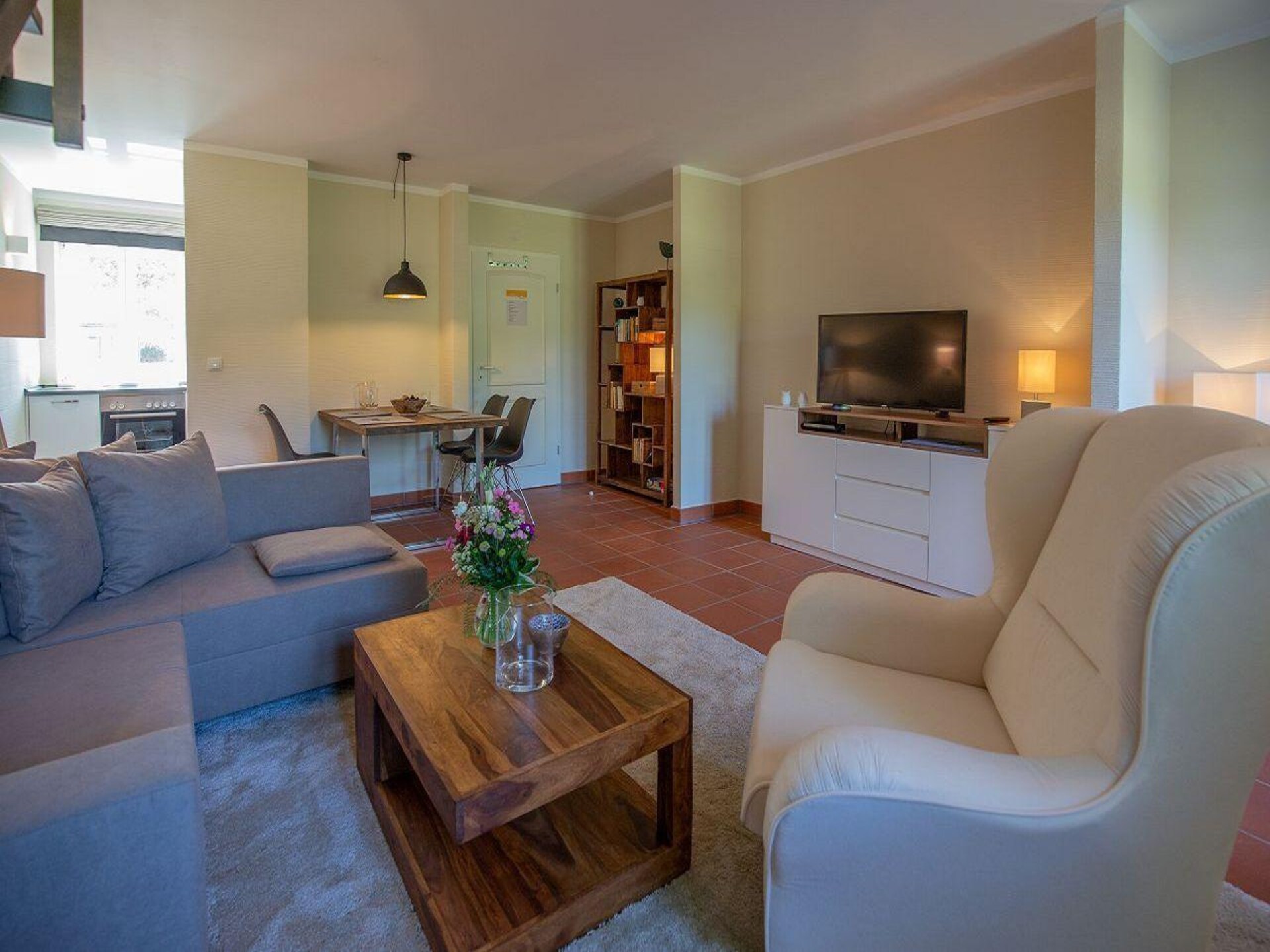 Op 800 m van zee: Comfortabel appartement voor 4 personen in Dranske - foto 10