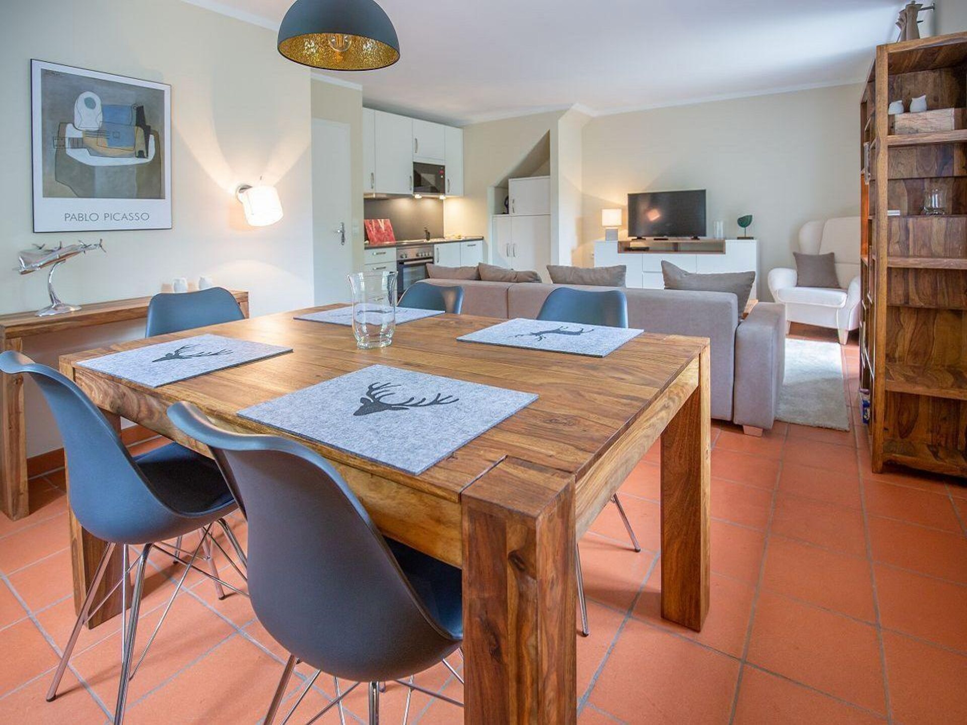 Op 800 m van zee: Comfortabel appartement voor 4 personen in Dranske - foto 11