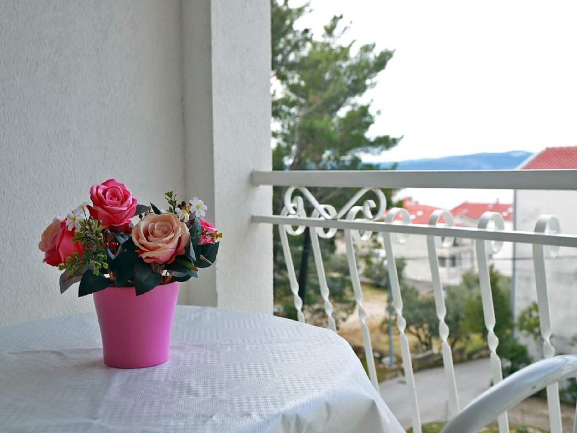 Studio met zeezicht en balkon in Baška Voda, 500m van het strand - foto 10