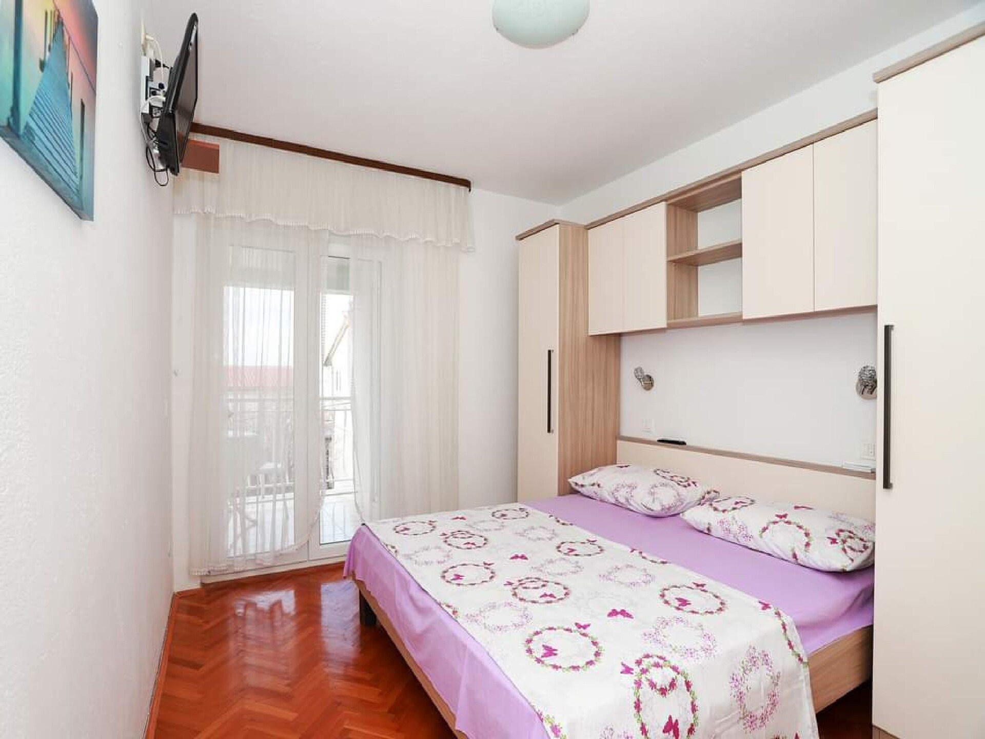 Studio met zeezicht en balkon in Baška Voda, 500m van het strand - foto 4