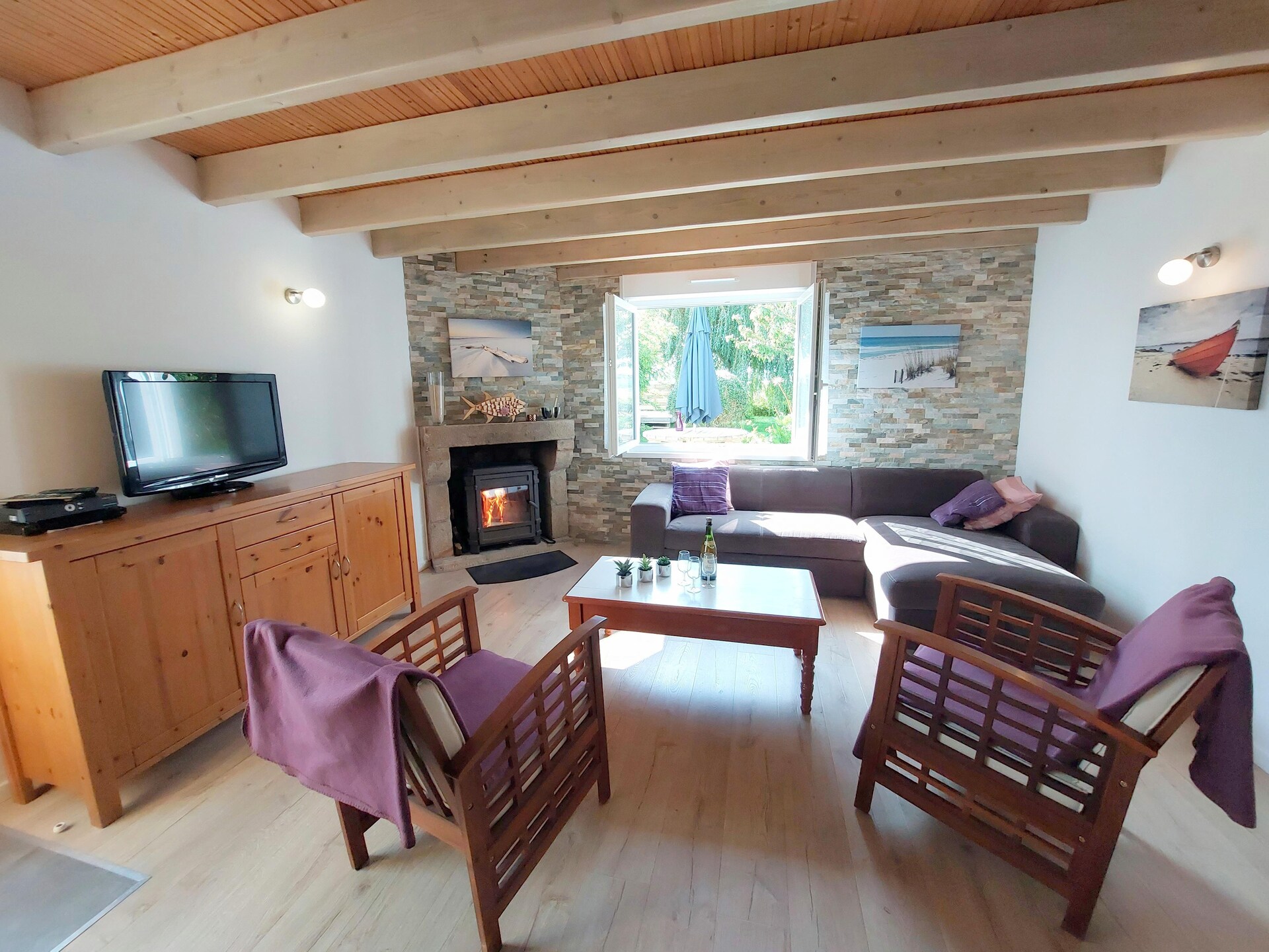 Op 500 m van zee: Comfortabel vakantiehuis in Cléder voor 4 personen - foto 1