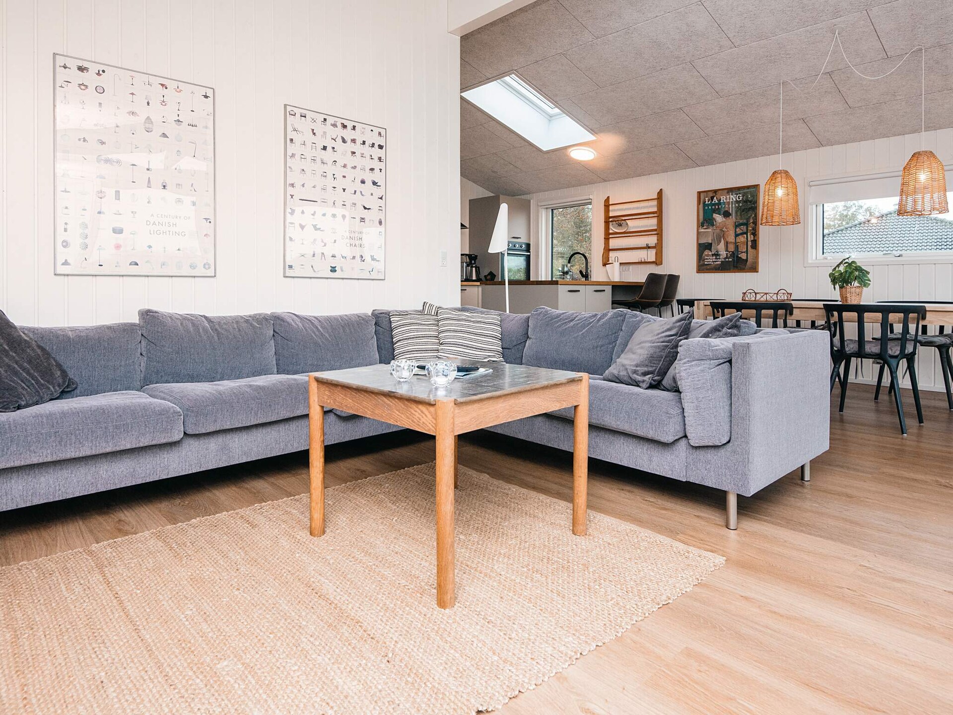 Op 350 m van zee: Modern vakantiehuis in Rønde met zeezicht - foto 8
