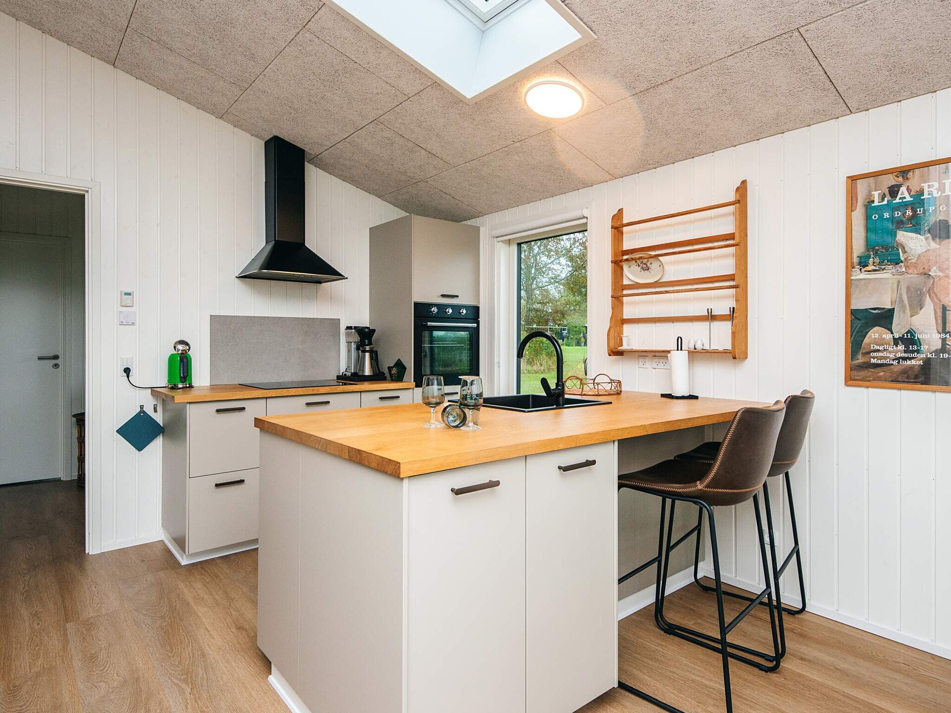 Op 350 m van zee: Modern vakantiehuis in Rønde met zeezicht - foto 10
