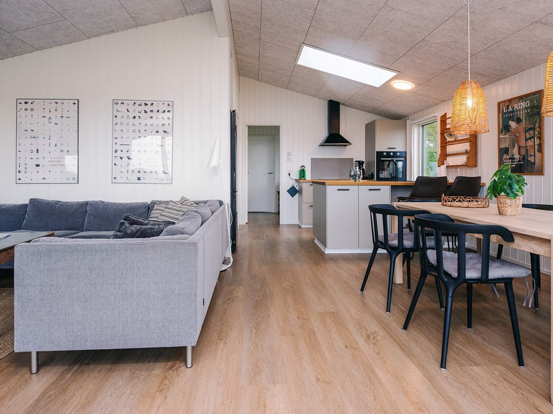 Op 350 m van zee: Modern vakantiehuis in Rønde met zeezicht - foto 12