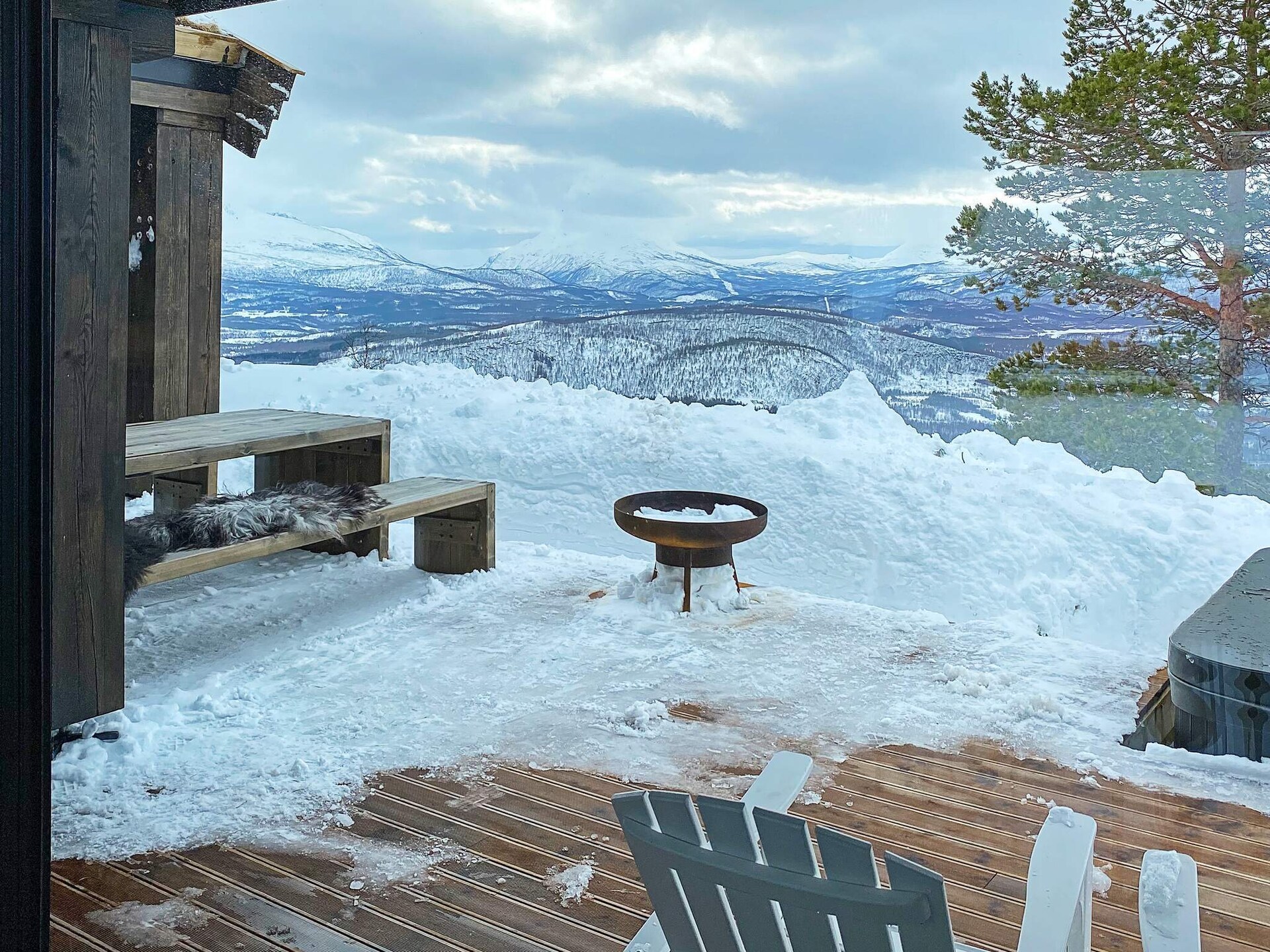 Panoramisch houten vakantiehuis voor 10 personen bij Målselv fjellandsby - foto 23