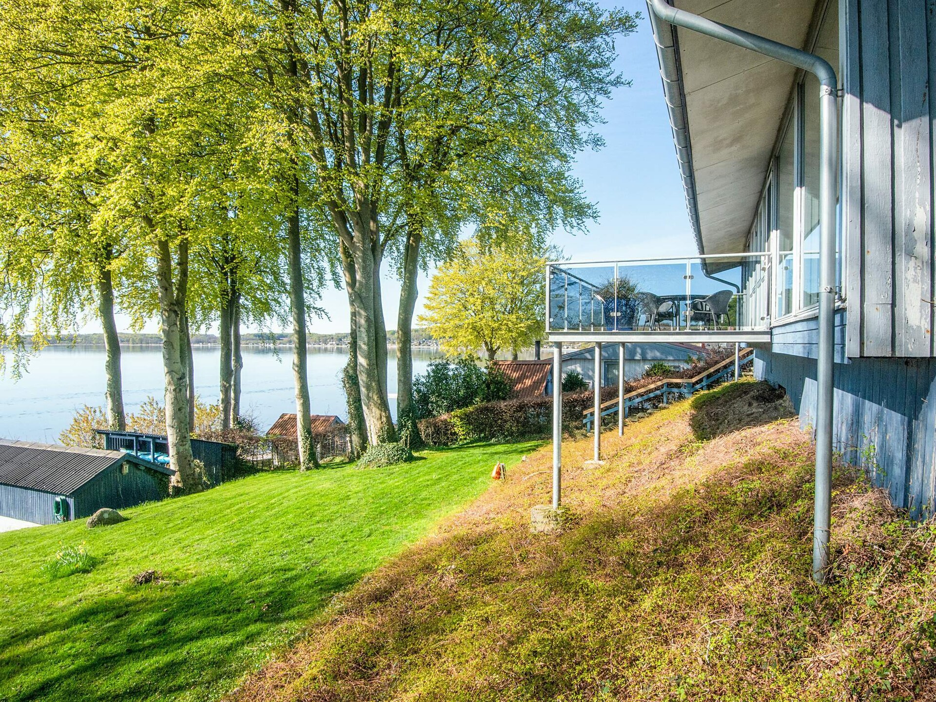 Panoramavakantiehuis direct aan zee met privéstrand in Hejlsminde - foto 7
