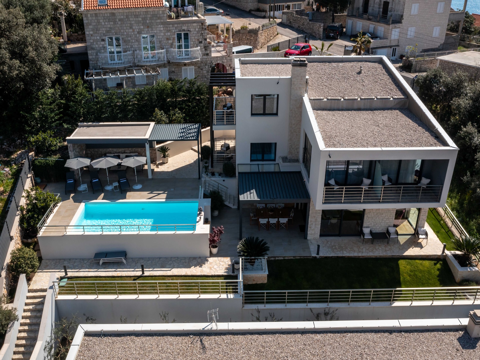 12-persoons villa met privézwembad aan het strand in Zaton - foto 35