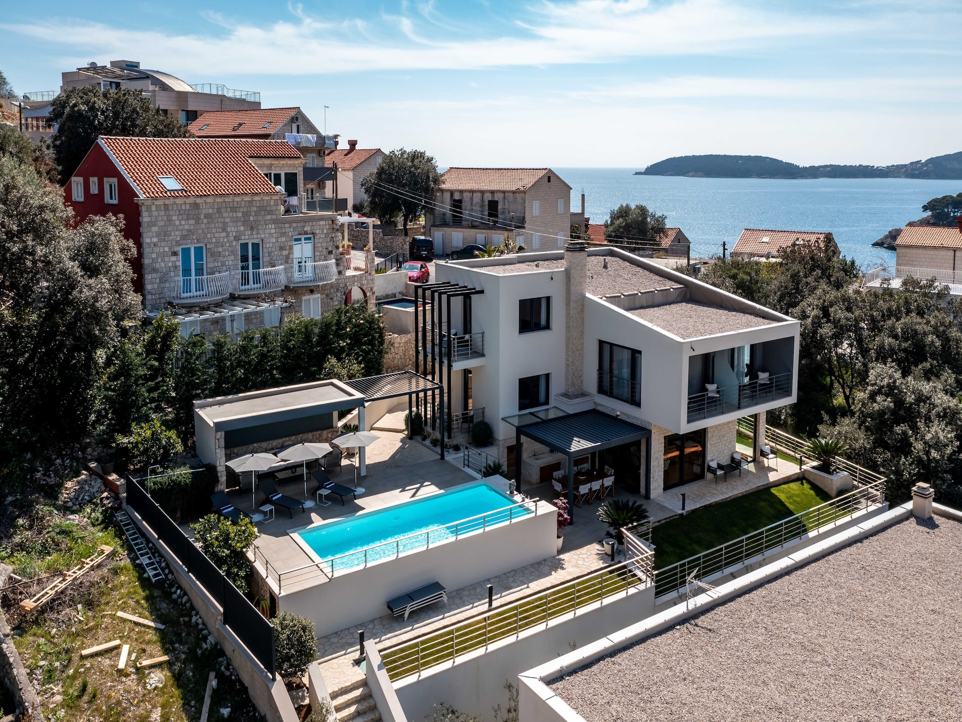 12-persoons villa met privézwembad aan het strand in Zaton - foto 27