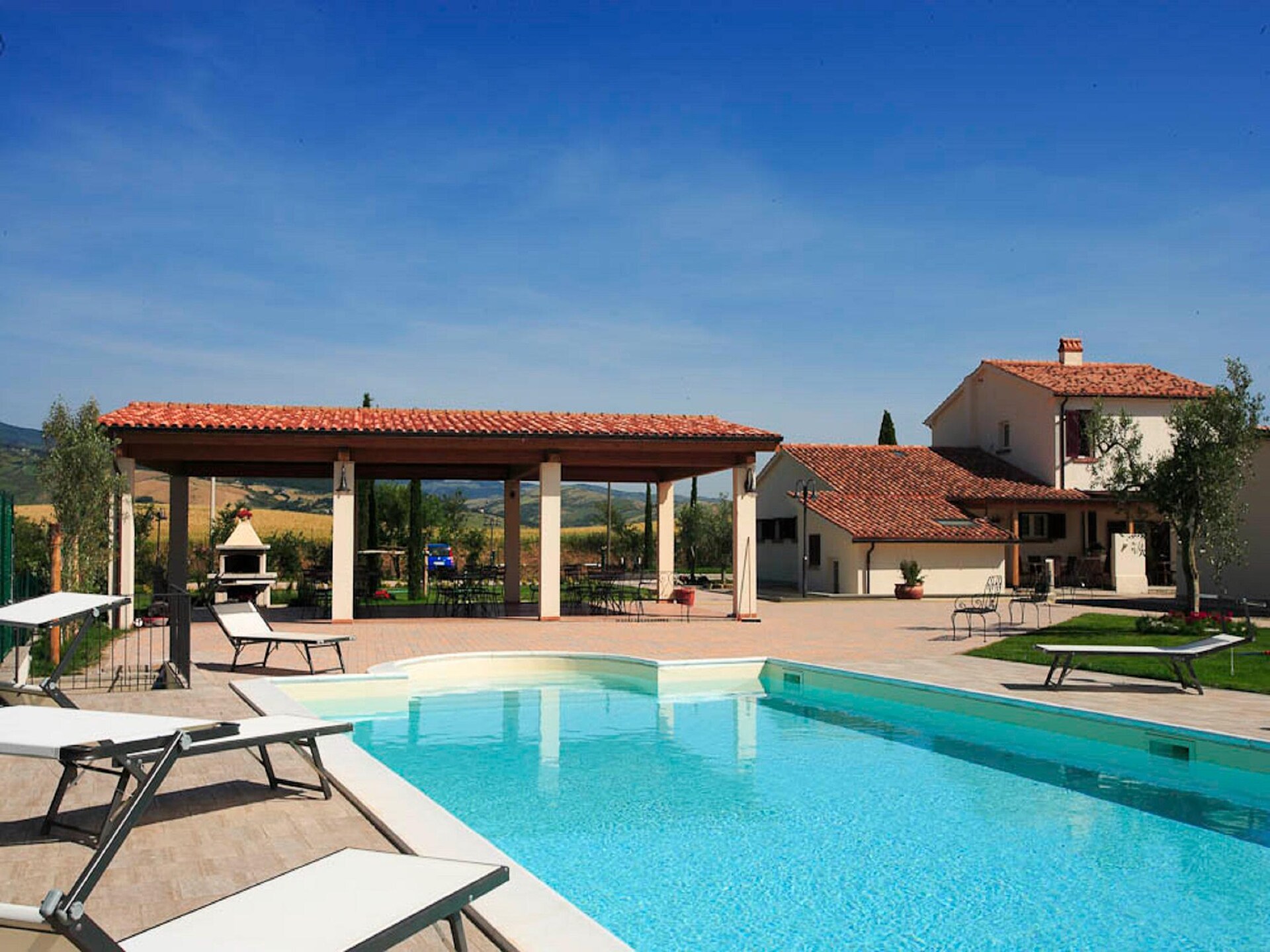 Groots vakantiehuis voor 24 personen met panoramisch zwembad in de Val d'Orcia - foto 8