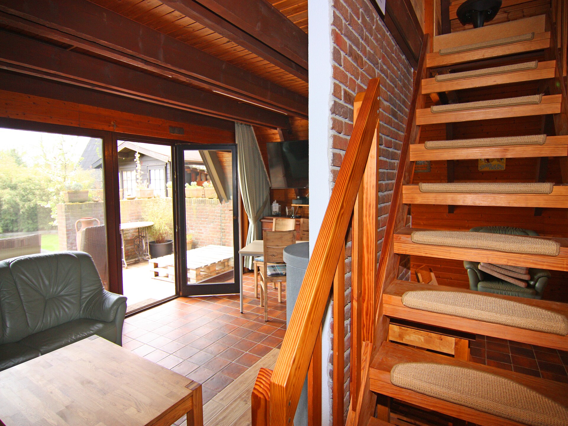 Nurdachhaus Krusendorf: Gezellig vakantiehuis met open haard, 150m van zee - foto 13
