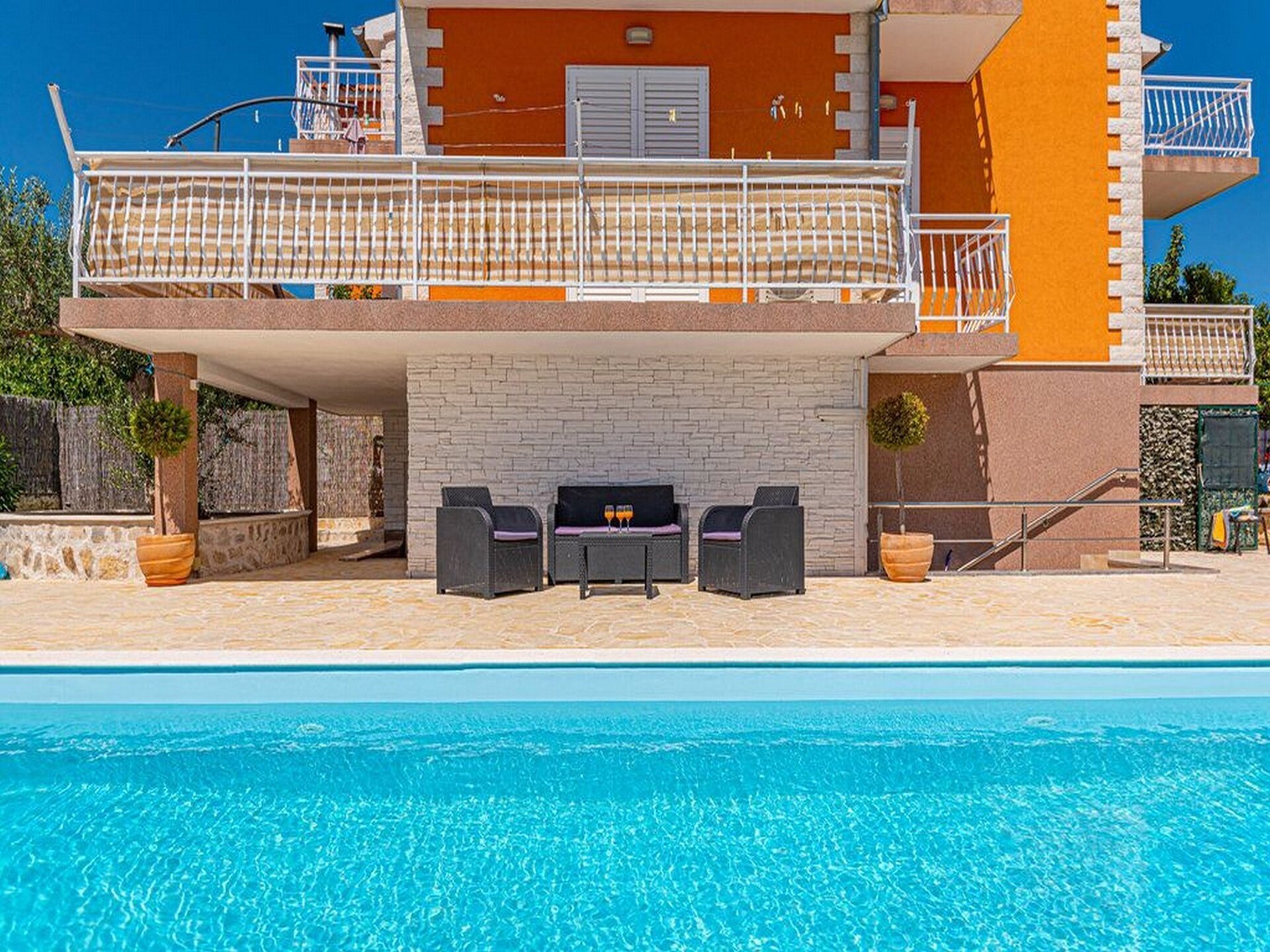 Ruim appartement voor 5 met privézwembad bij Šibenik - foto 16