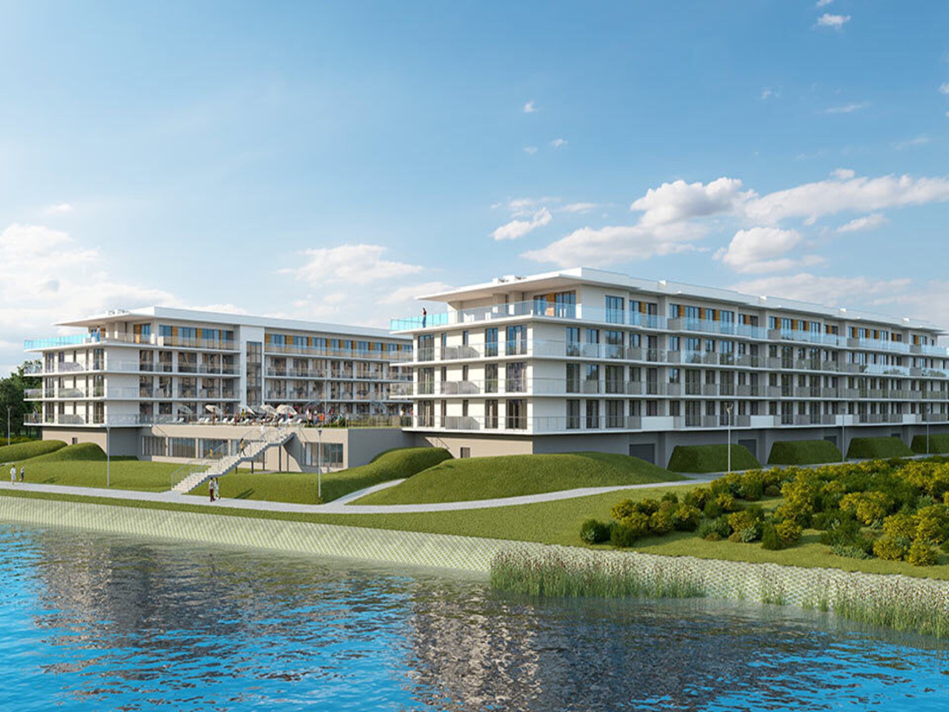 Ruim appartement aan de Dziwna met zwembad en sauna, 700m van strand - foto 25