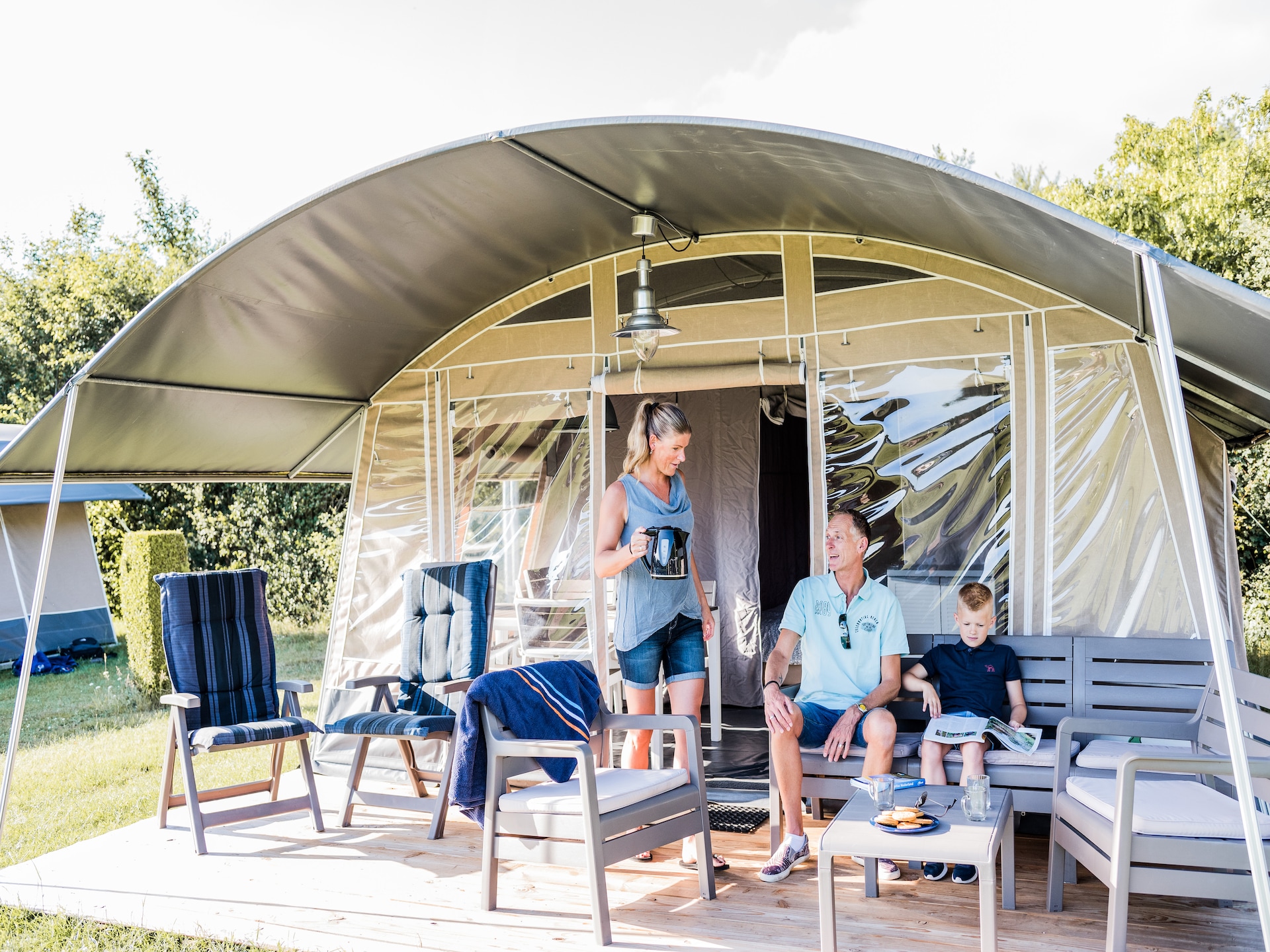 Tentlodge voor 5 in de Dordogne met zwembad, huisdier welkom - foto 1