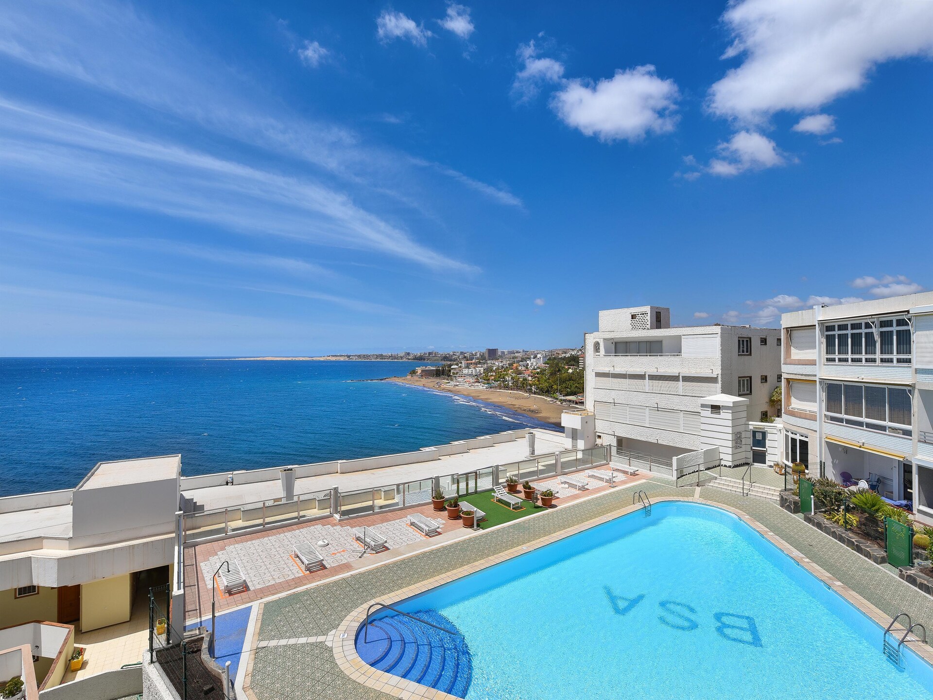 Gerenoveerde studio met zeezicht en zwembad in Maspalomas - foto 1