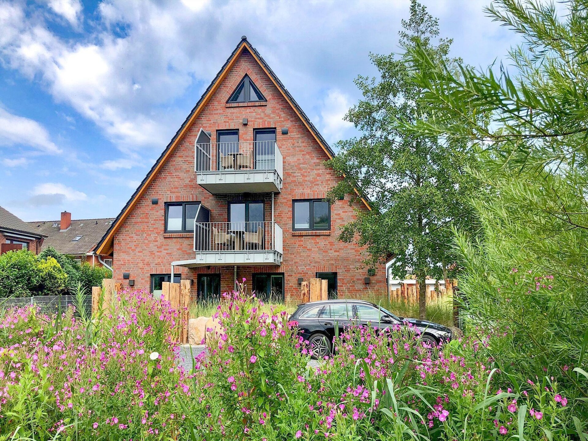 Lütje: Modern appartement met balkon in rustig St. Peter-Dorf, 1,7 km van zee - foto 11