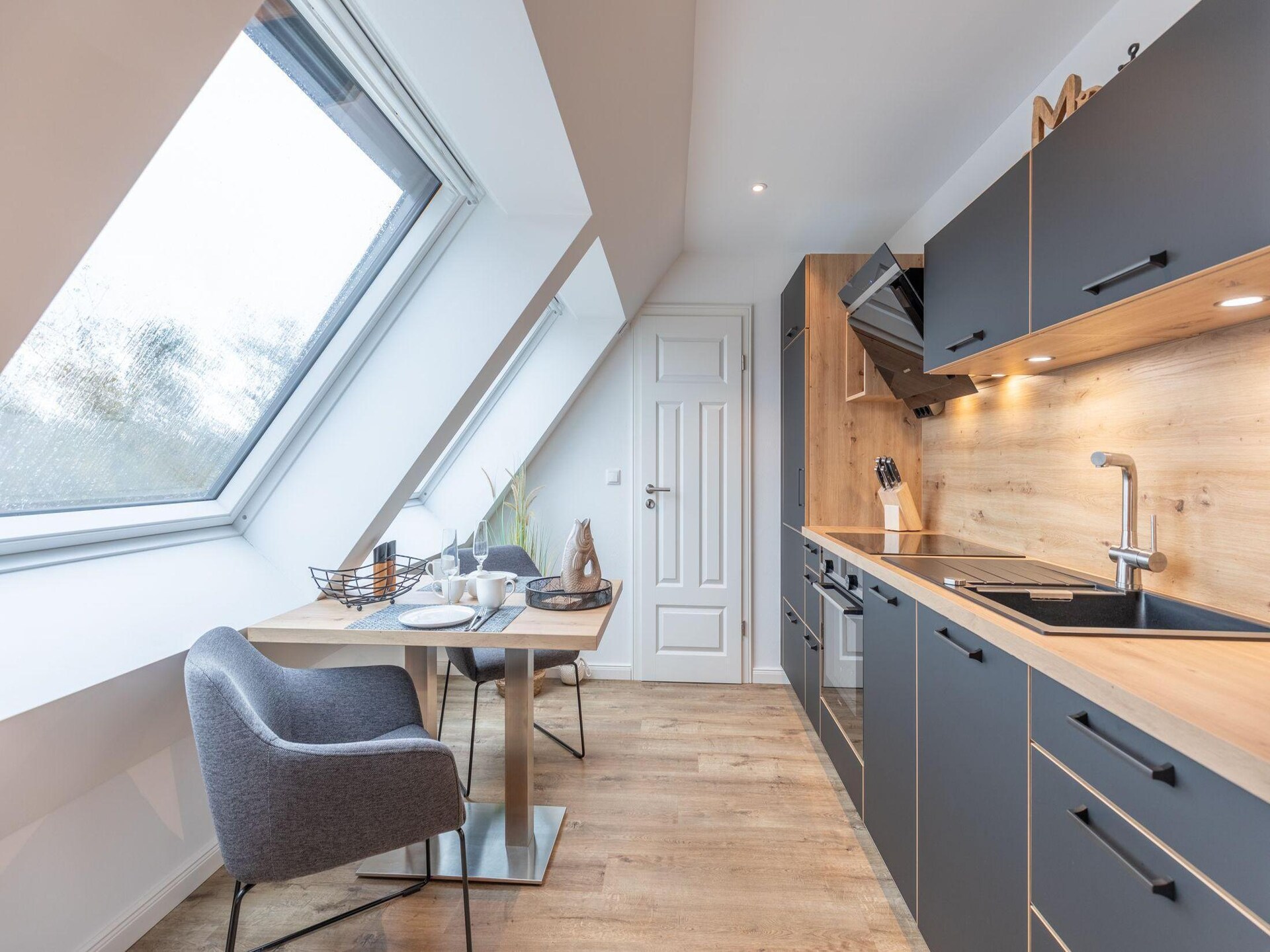 Lütje: Modern appartement met balkon in rustig St. Peter-Dorf, 1,7 km van zee - foto 12
