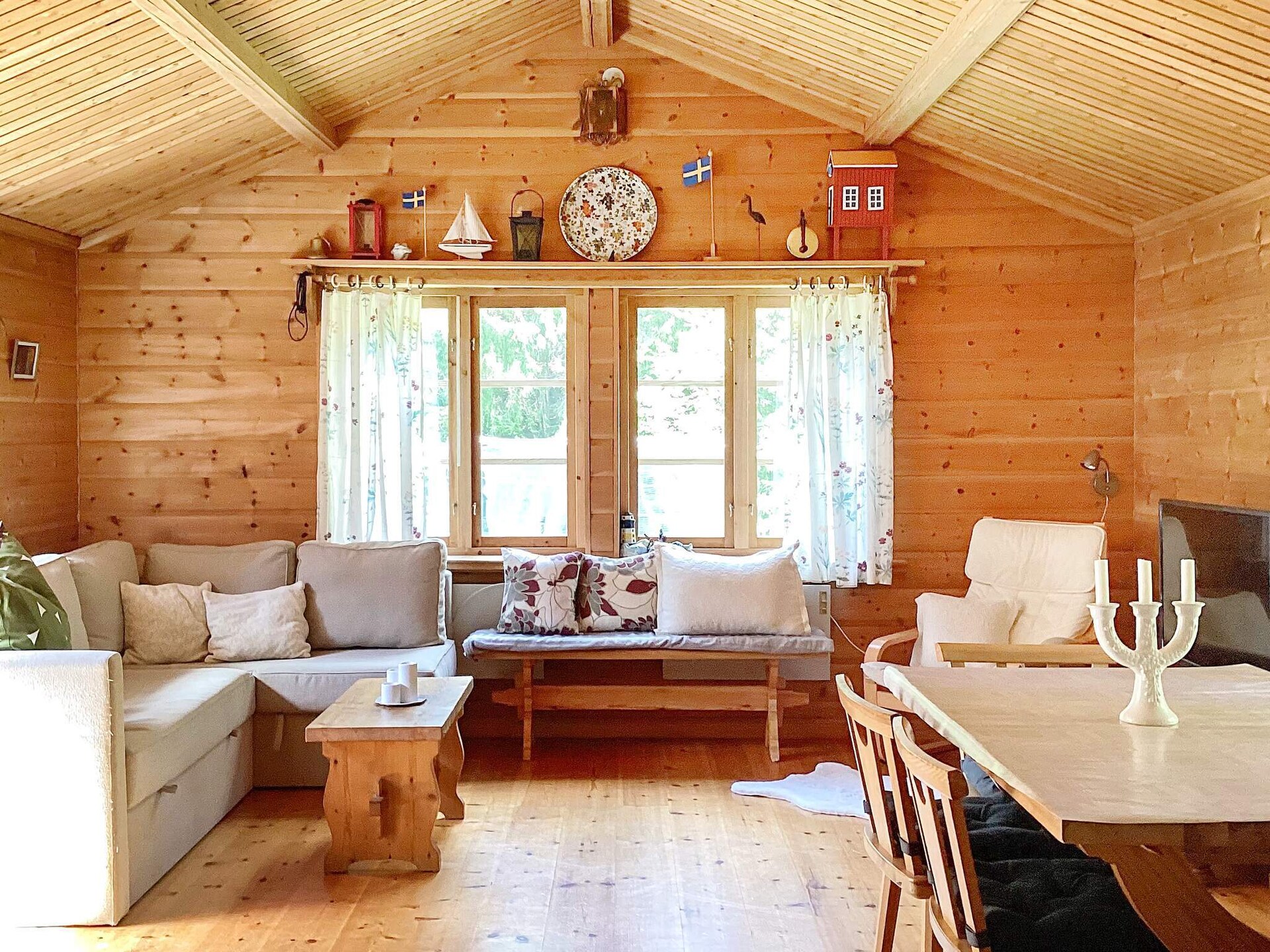Vrijstaand vakantiehuis in Blidö, 150m van zee, met annex voor 8 personen - foto 12