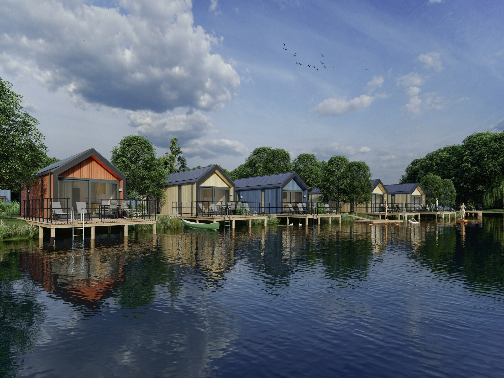 Vrijstaande waterlodge voor 4 personen in Arcen, Limburg - foto 5