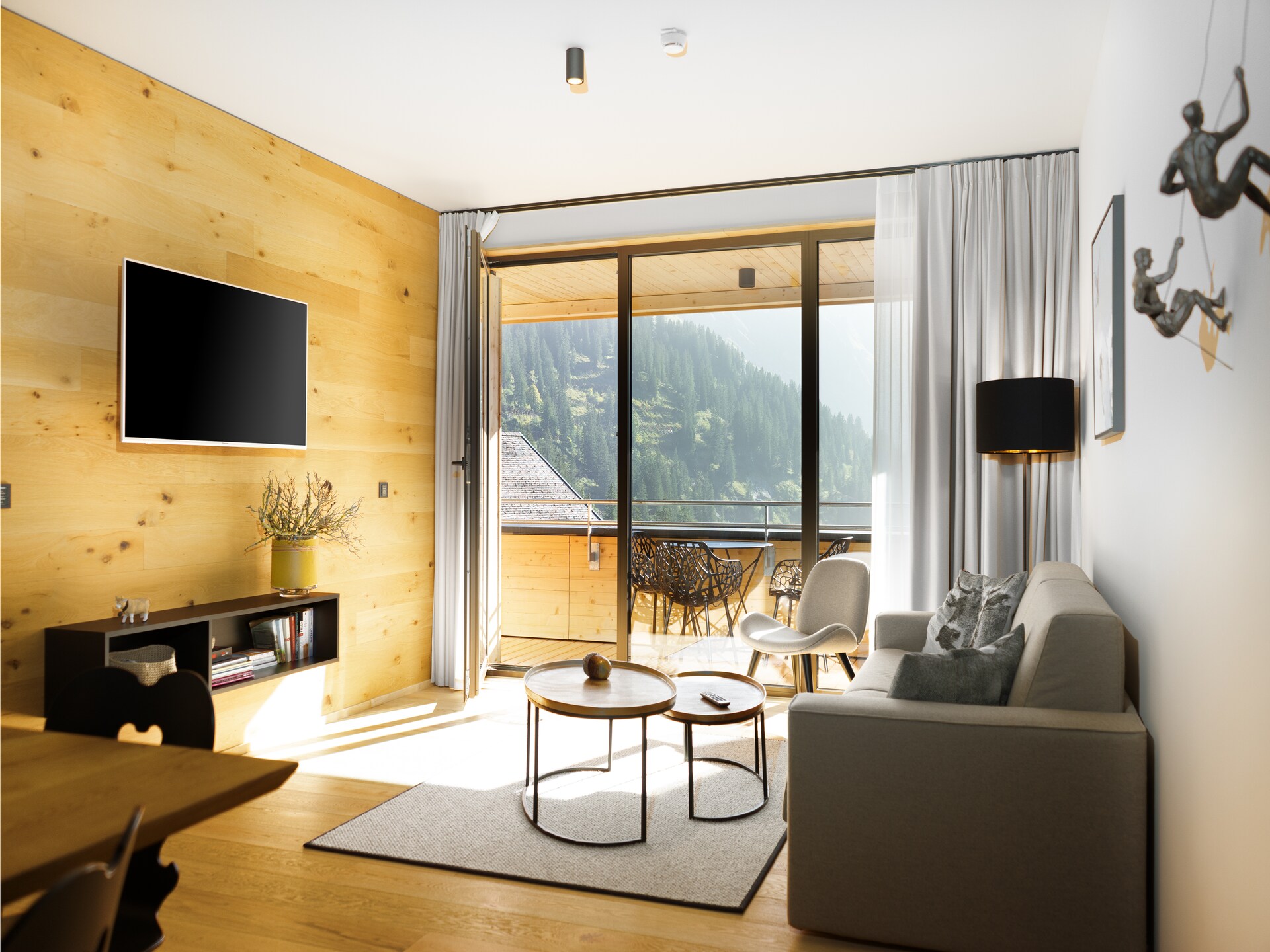Modern Alpenappartement voor 6 op zonnig hoogplateau bij Ski Arlberg - foto 8