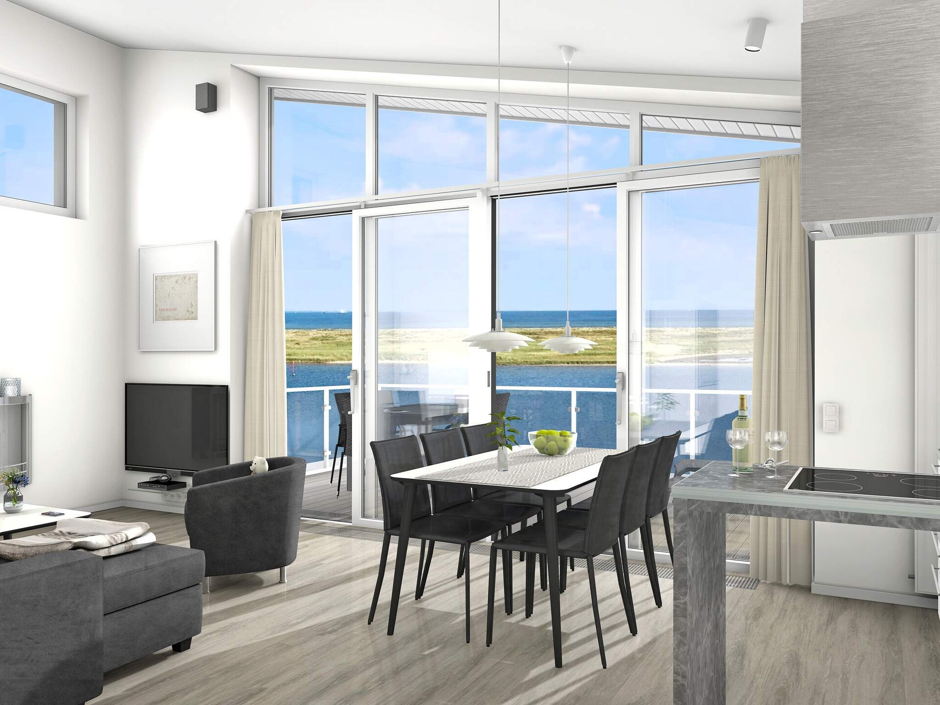 Penthouse aan de haven van Marina Wendtorf met panoramisch zeezicht - foto 9