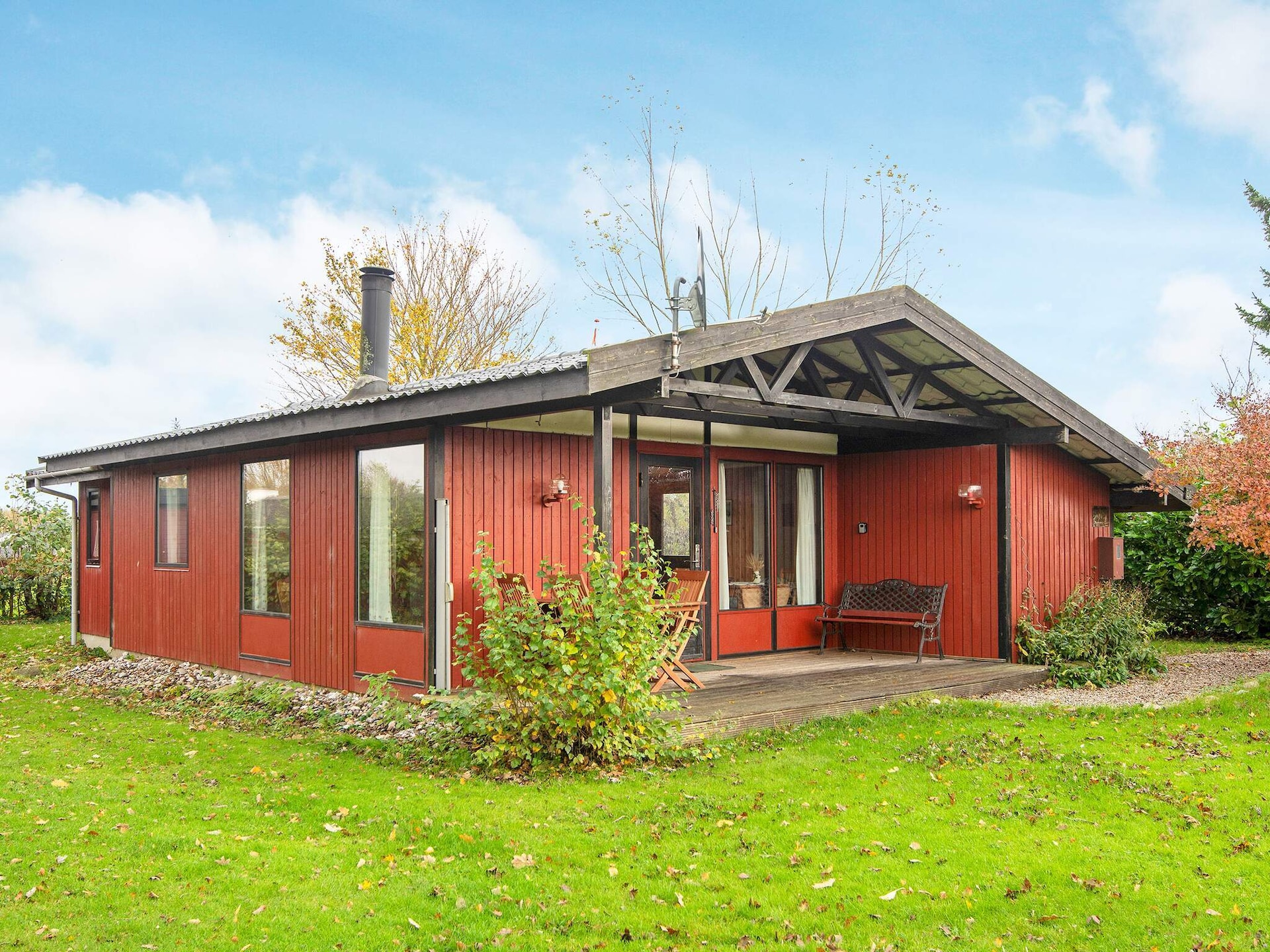 Zonovergoten vakantiehuis aan de golfbaan bij Skovmose, 620m van strand - foto 1