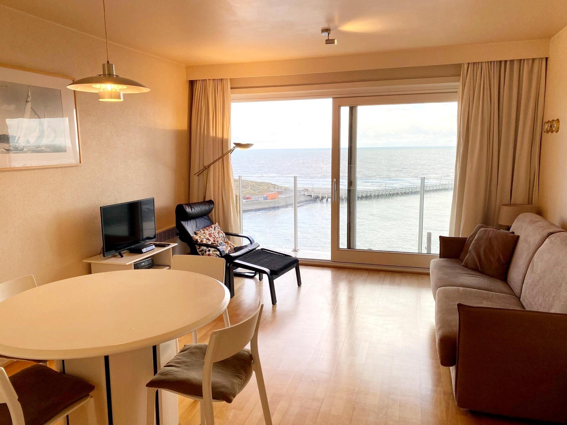 Stijlvol studio-appartement met zeezicht in Nieuwpoort, 40m², 3 personen - foto 1