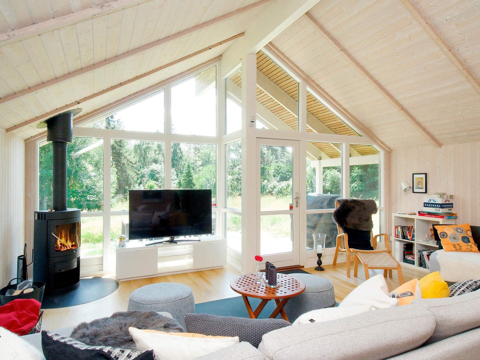 Licht vakantiehuis met sauna en panoramisch uitzicht bij Veddinge Bakker, 500m van zee - foto 4