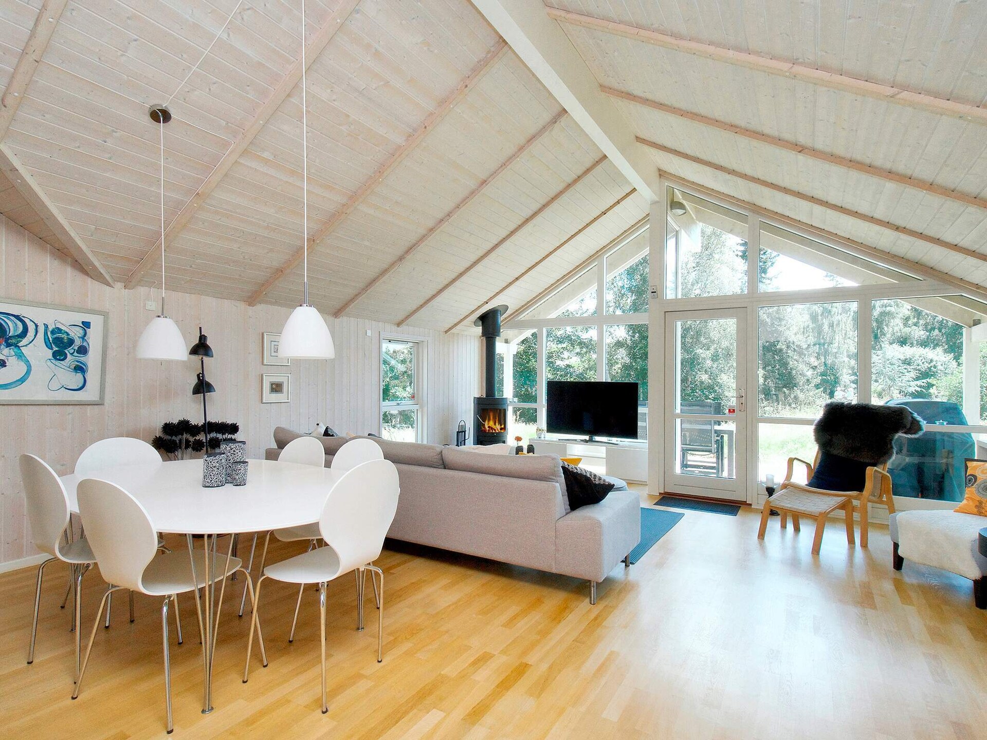 Licht vakantiehuis met sauna en panoramisch uitzicht bij Veddinge Bakker, 500m van zee - foto 7