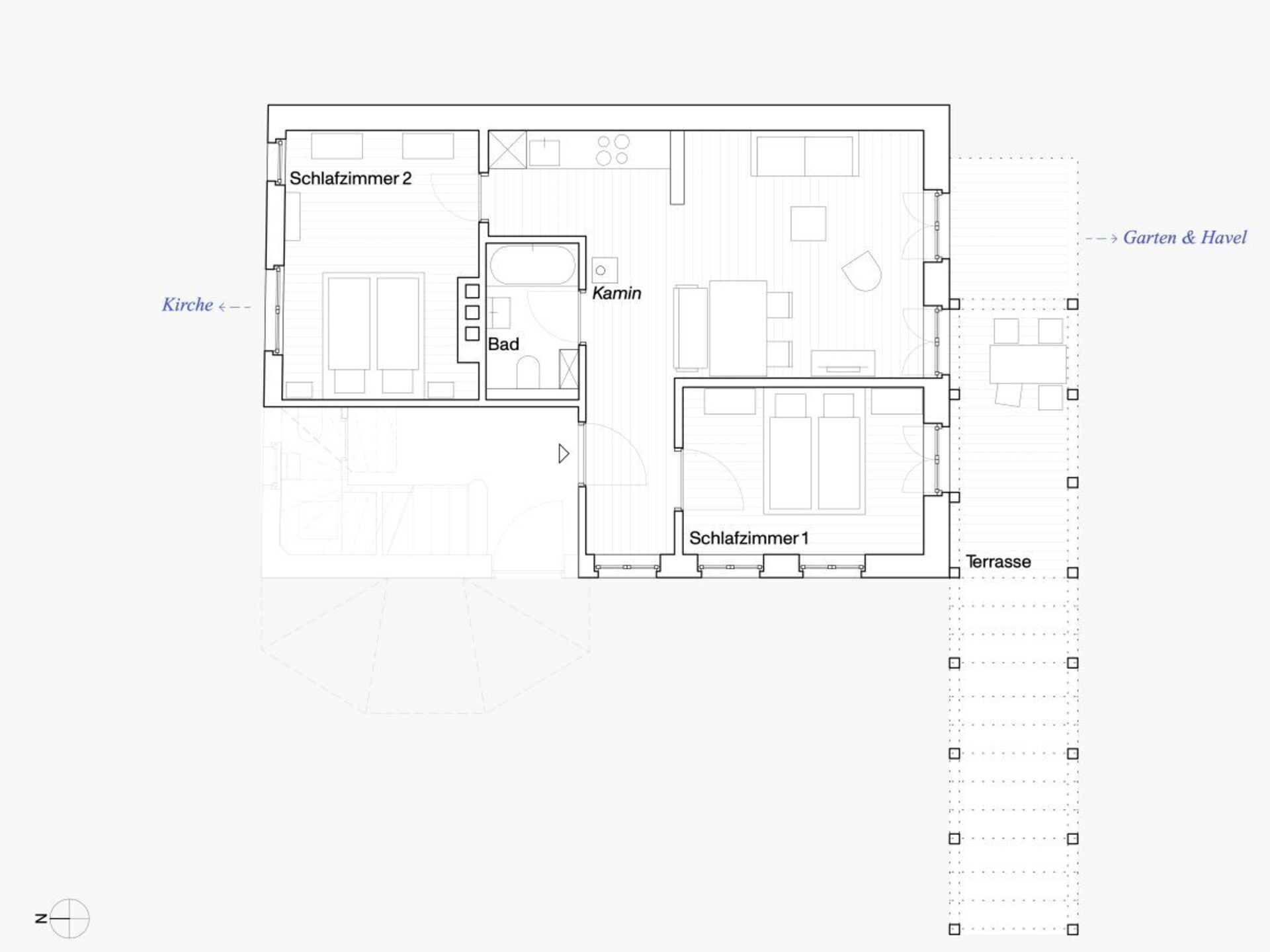 Stijlvol benedenappartement in Art Deco torenvilla met parktuin - foto 22