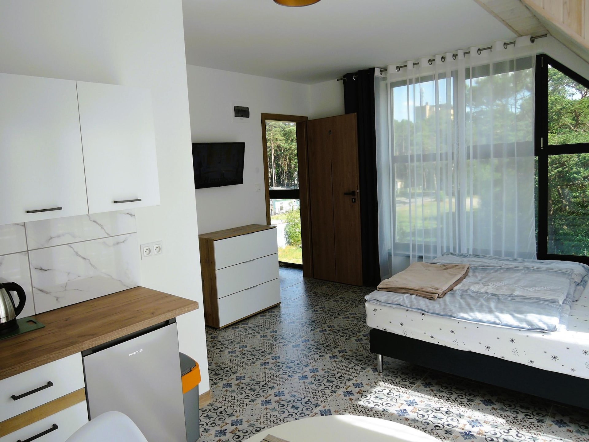Op 500 m van het strand: Comfortabel appartement in centrum Mrzeżyno - foto 12