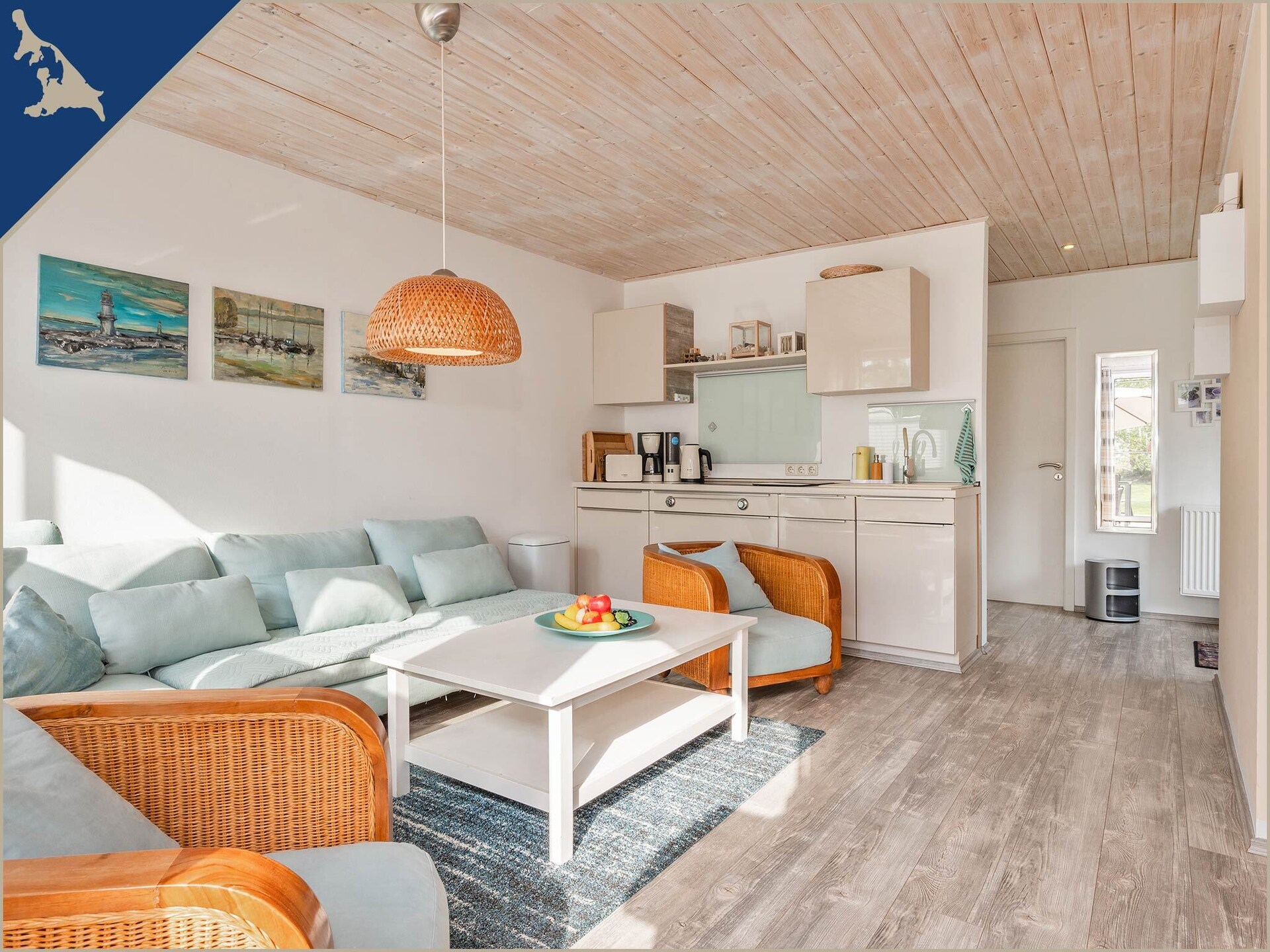 Modern appartement aan het Achterwasser met open haard, Lütow - foto 6