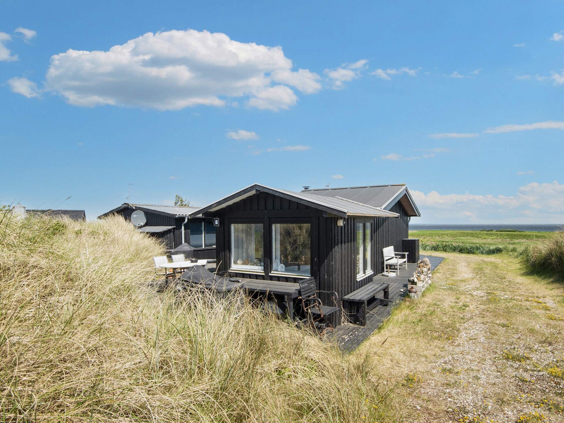 3-persoons vakantiehuis in Hvide Sande met panoramisch fjordzicht - foto 8
