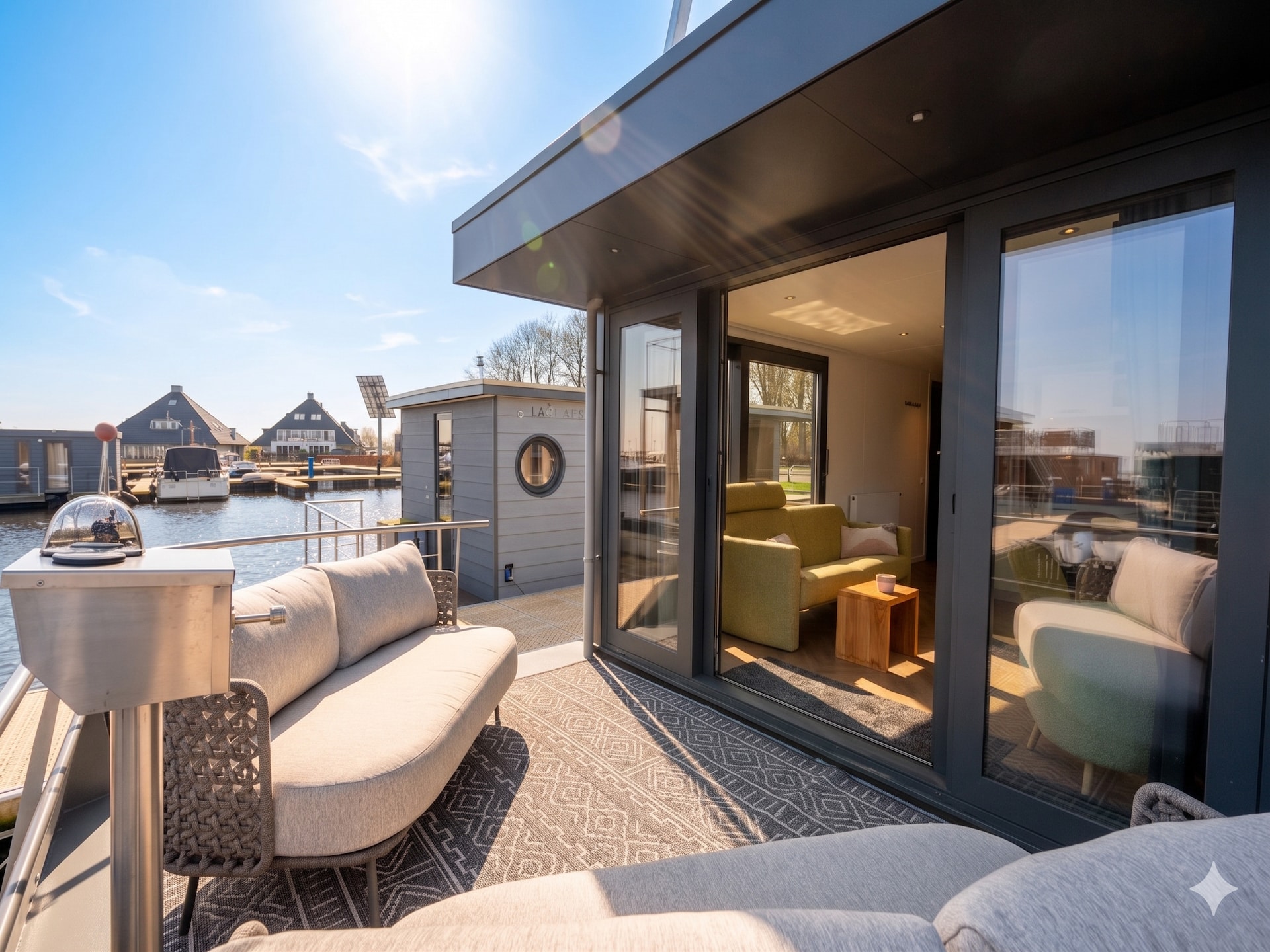 Moderne woonboot Boatique Sneek in Offingawier voor 4 personen - foto 4