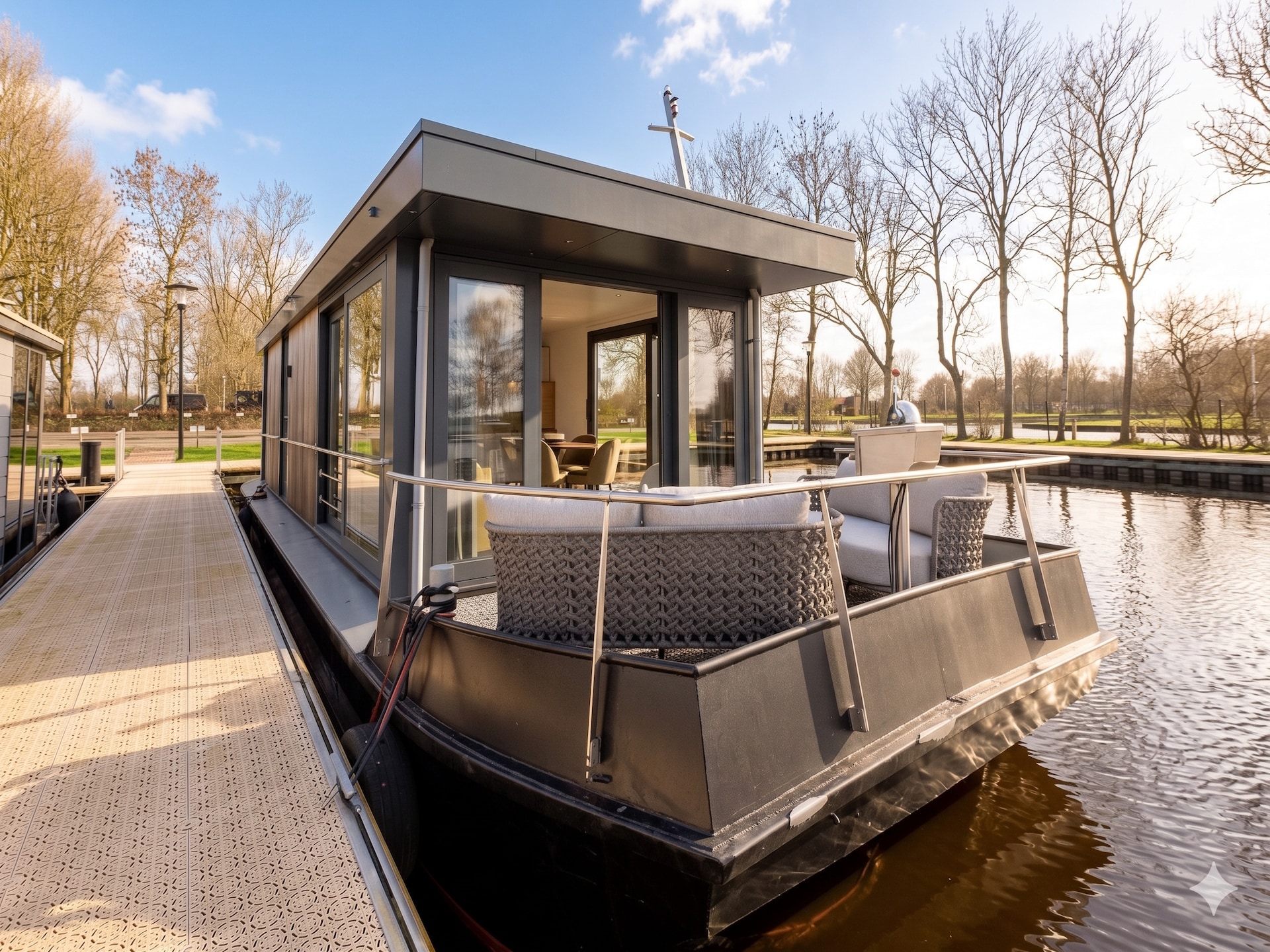 Moderne woonboot Boatique Sneek in Offingawier voor 4 personen - foto 1