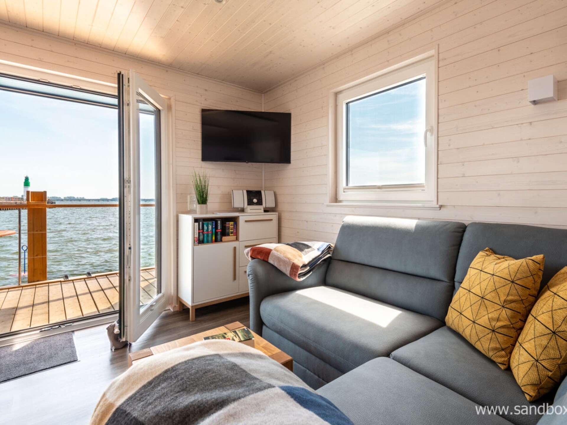 Woonboot Harmonie in Stralsund: Scandinavisch design op het water - foto 21