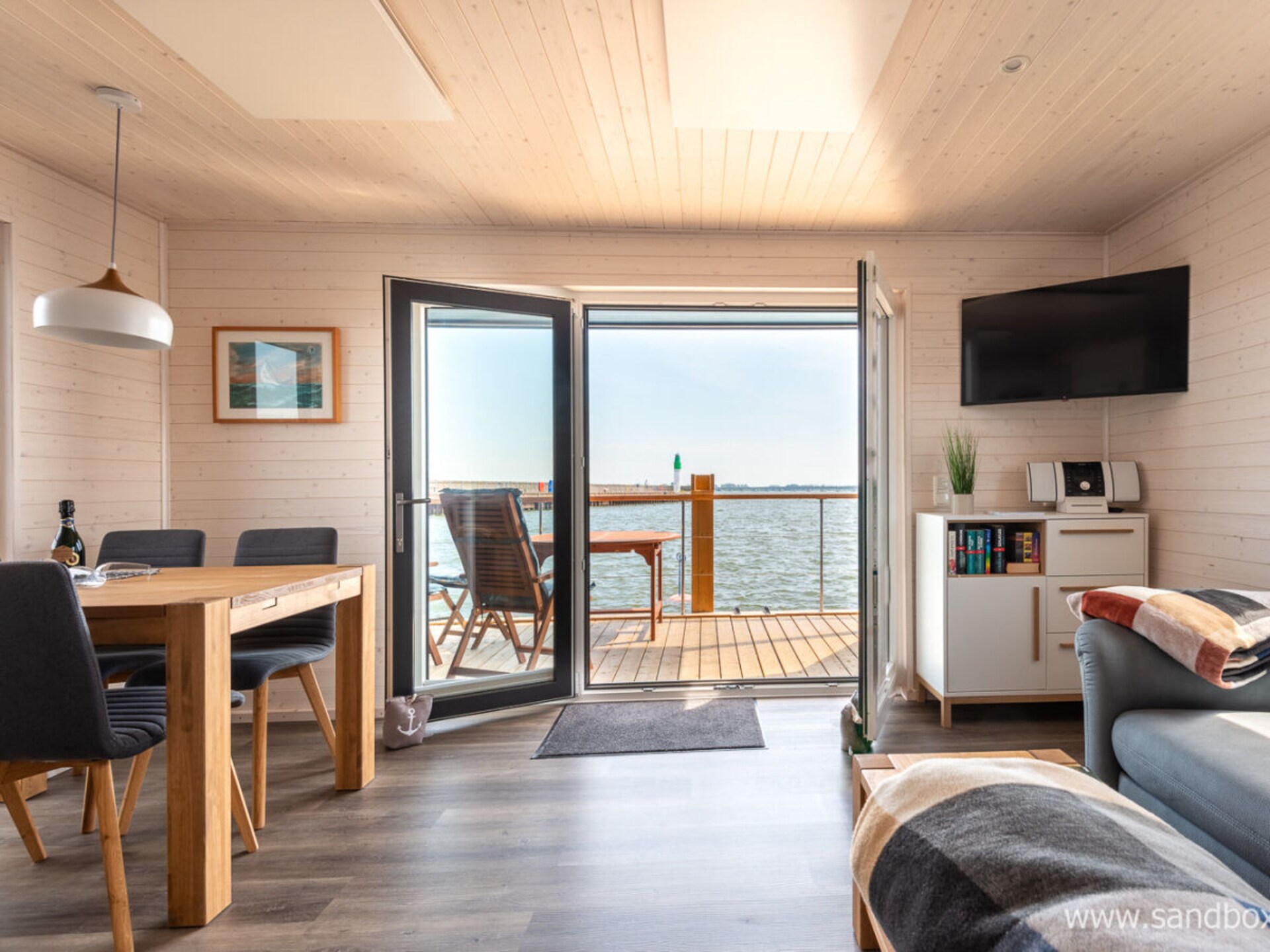 Woonboot Harmonie in Stralsund: Scandinavisch design op het water - foto 6