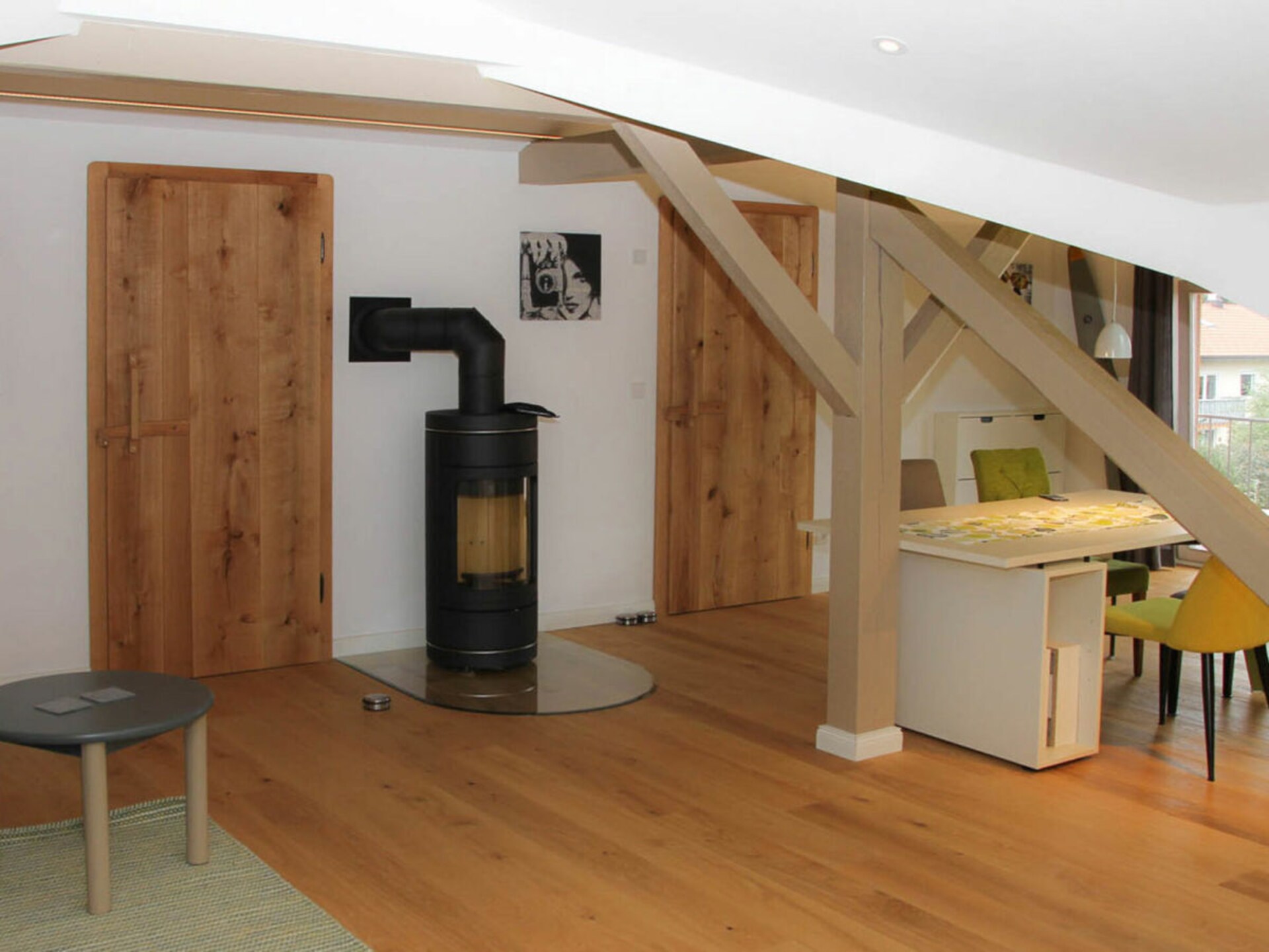 Stijlvolle 4-sterren zoldersuite nabij het meer en de bergen in Grassau - foto 14