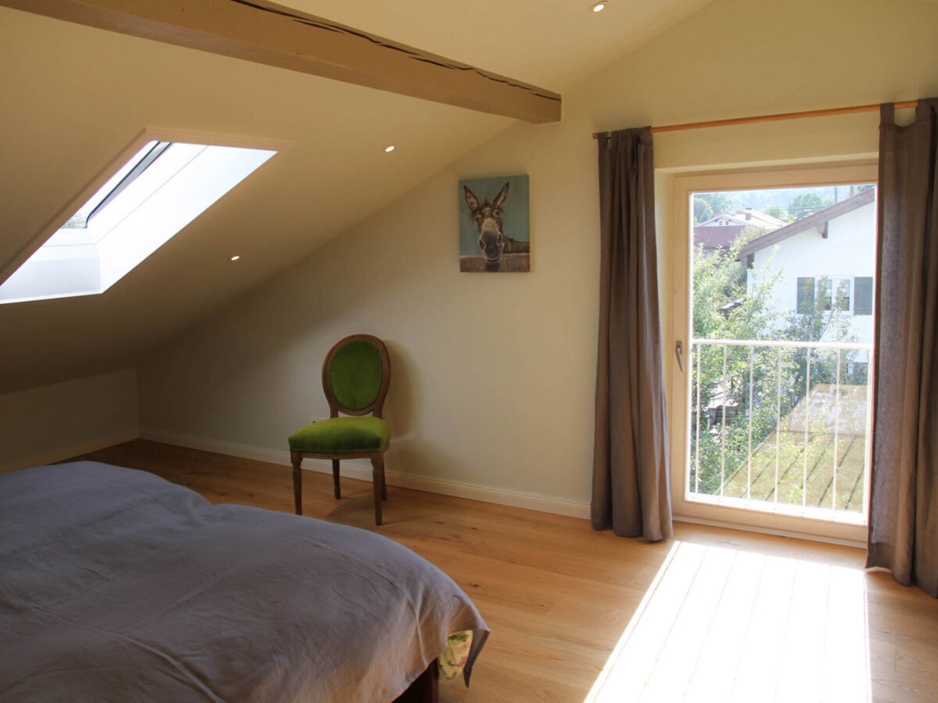 Stijlvolle 4-sterren zoldersuite nabij het meer en de bergen in Grassau - foto 5