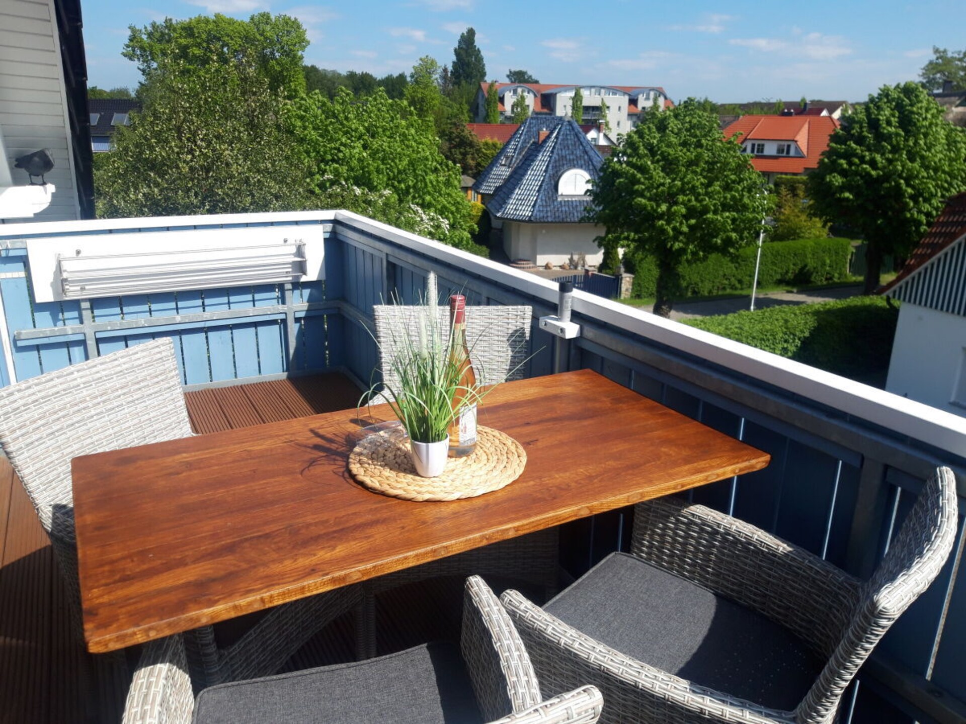 Licht appartement op 110 meter van strand in Zingst met balkon & open haard - foto 13