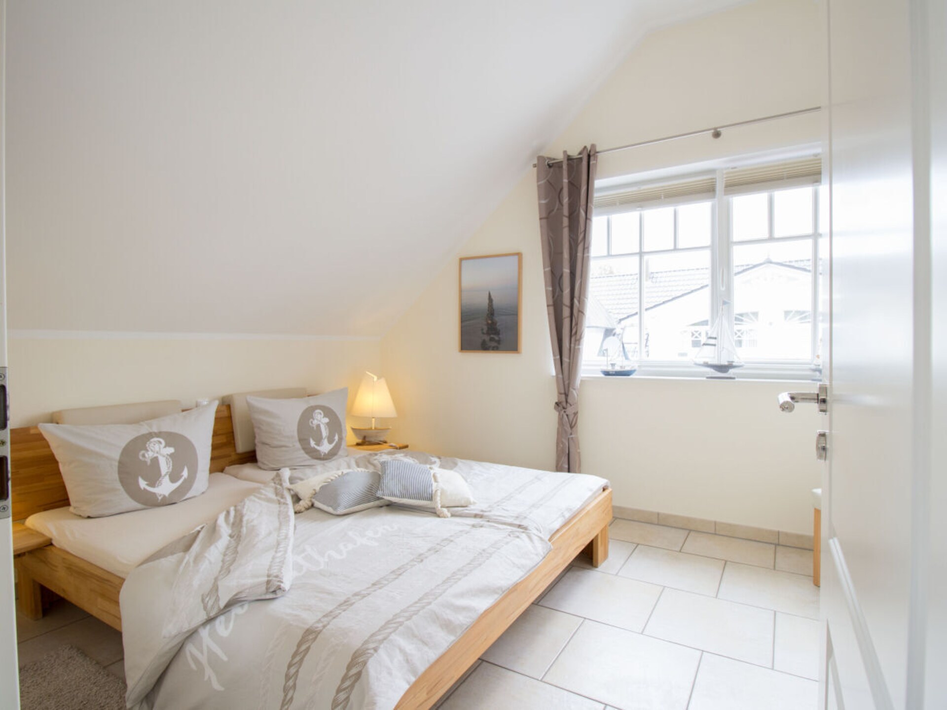 Licht appartement op 110 meter van strand in Zingst met balkon & open haard - foto 15
