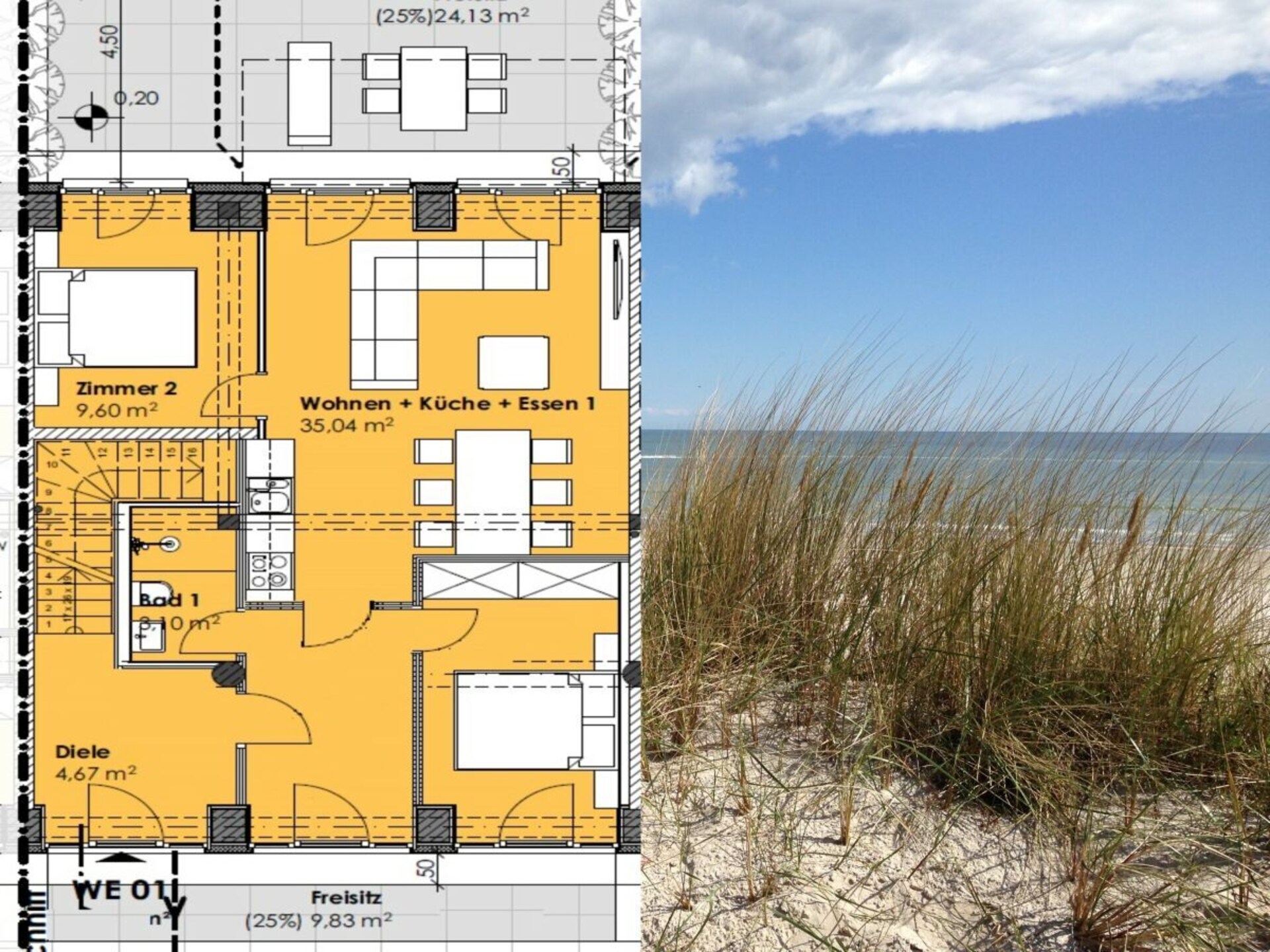 Strandappartement Prora: direct aan zee, 6 personen, begane grond - foto 25