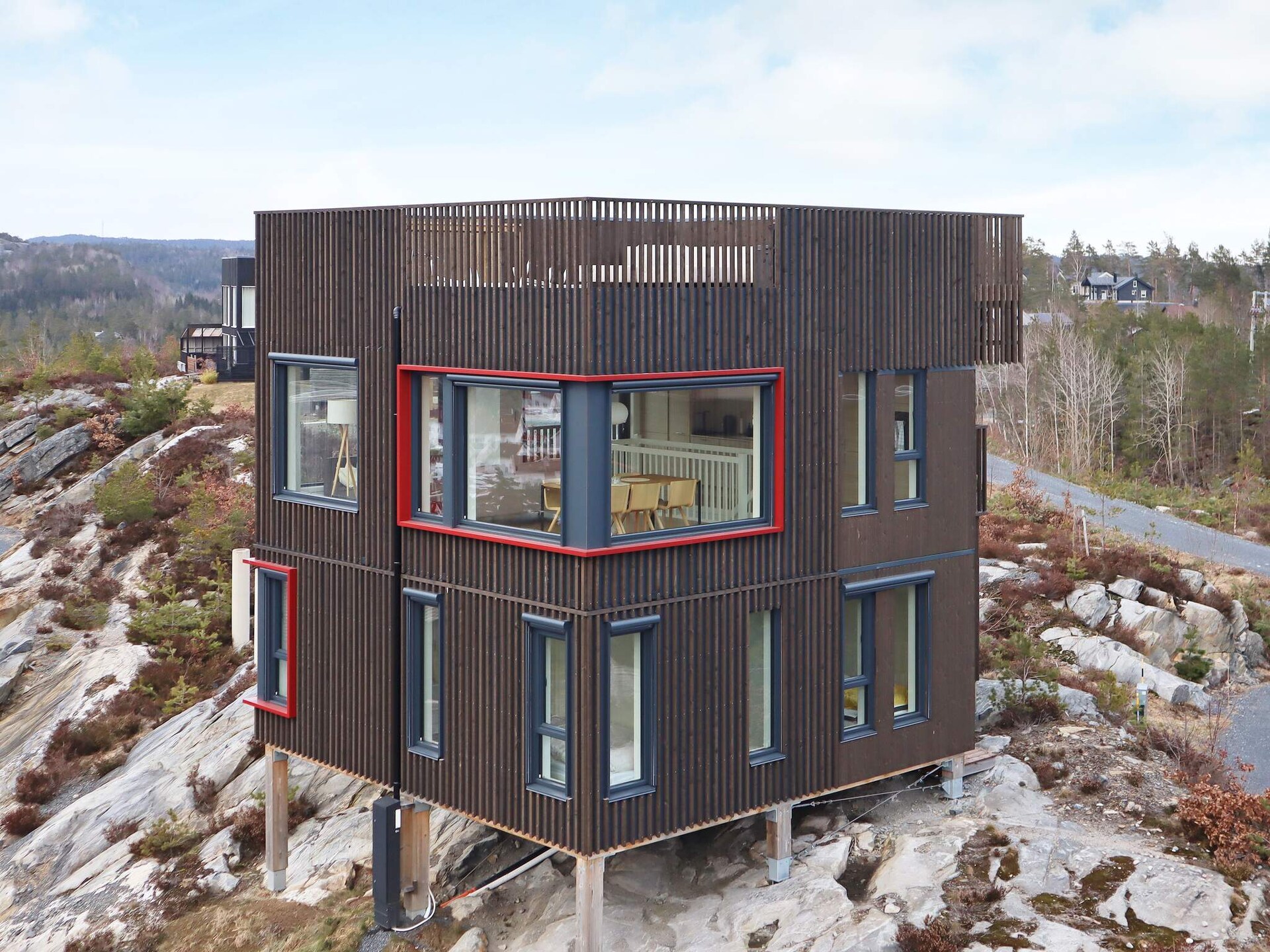 Modern vakantiehuis met panoramisch dakterras bij Søndeled - foto 4