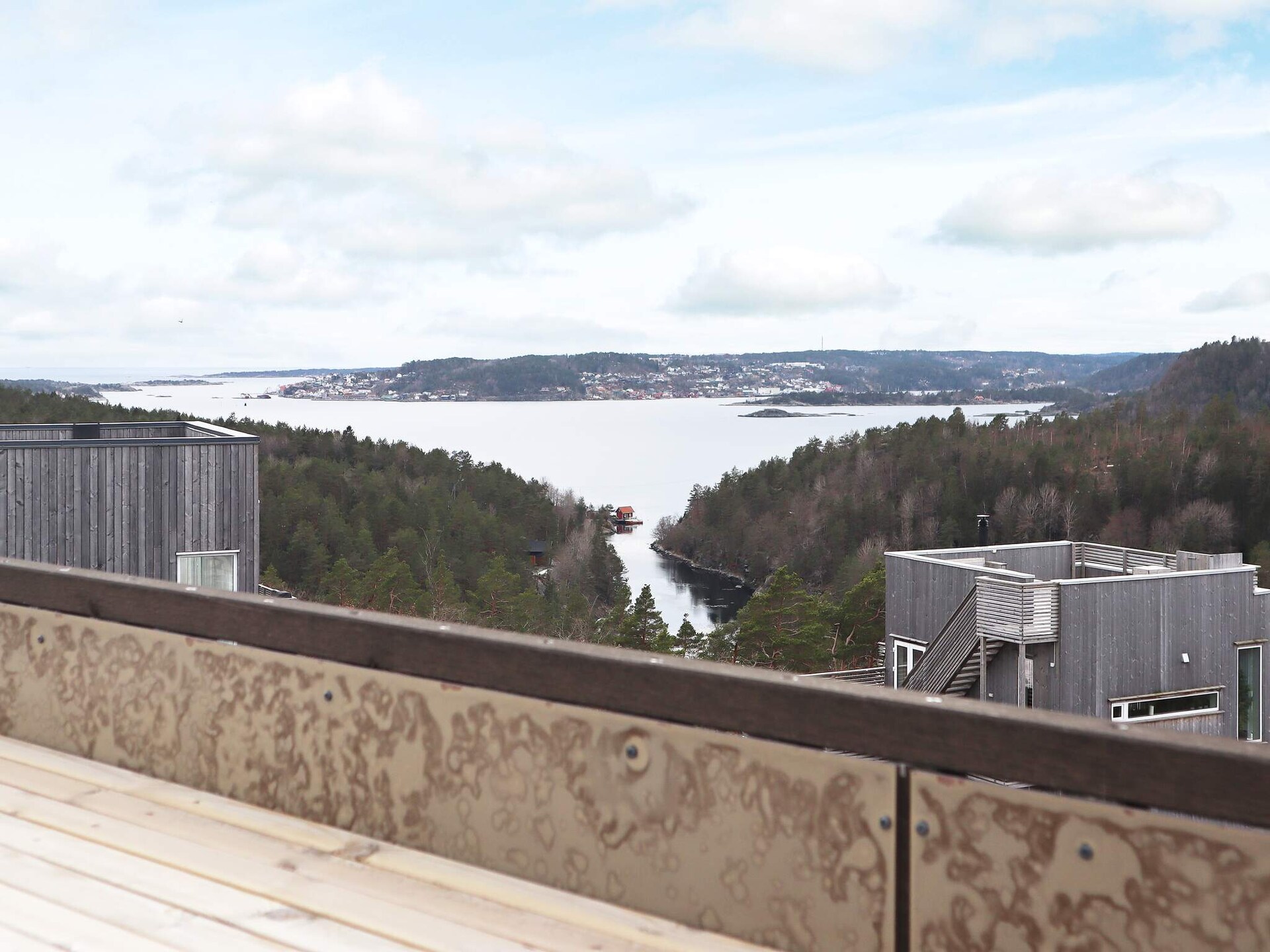Modern vakantiehuis met panoramisch dakterras bij Søndeled - foto 17