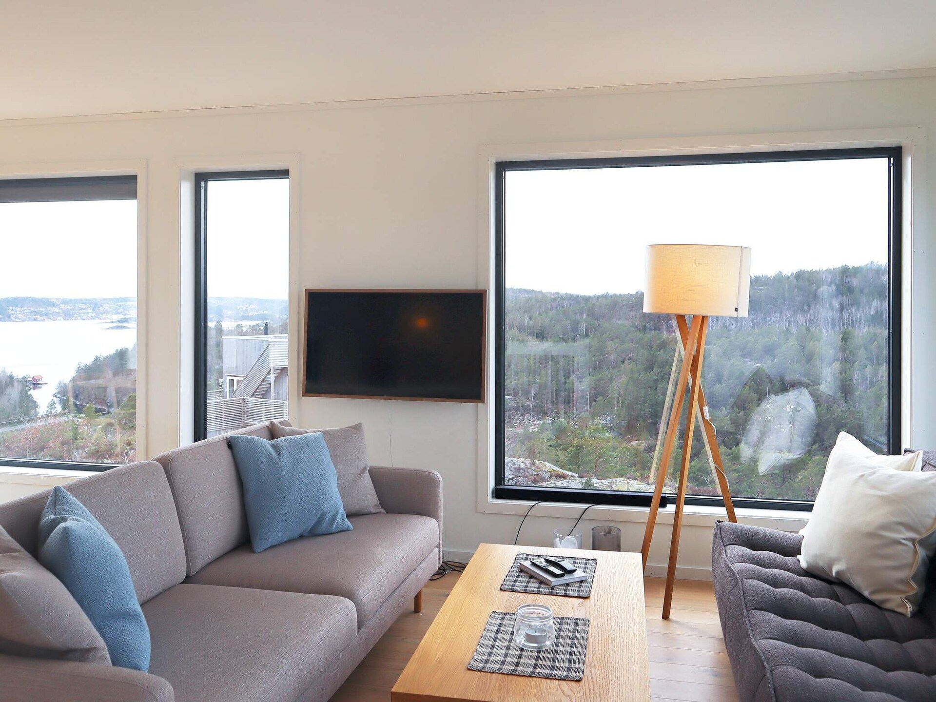 Modern vakantiehuis met panoramisch dakterras bij Søndeled - foto 25