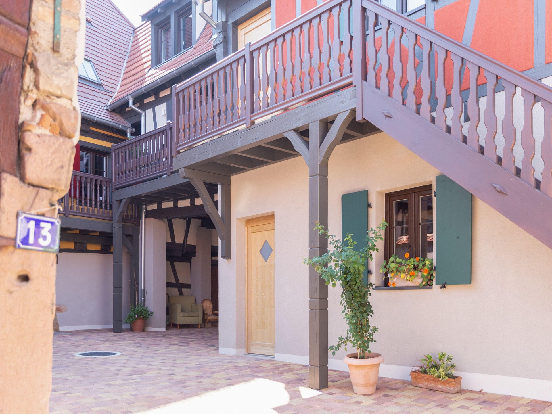 Romantisch gerenoveerd appartement in Dambach-la-Ville met balkon - foto 22