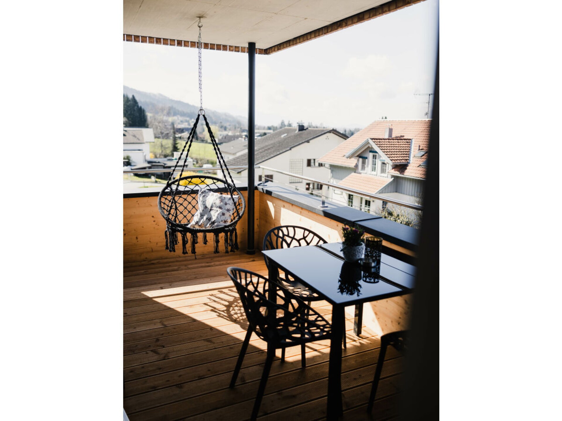 Rustiek appartement nabij de Bodensee met balkon en bergzicht in Hörbranz - foto 20